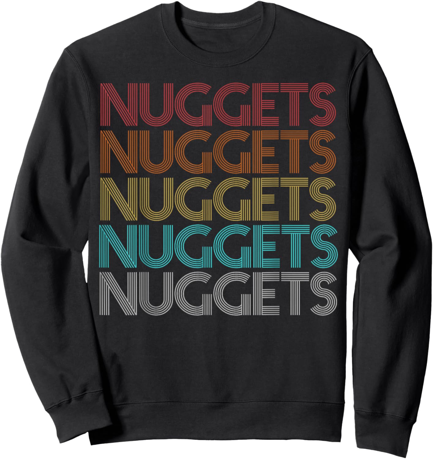 Retro Vintage Nuggets Sweatshirt - Sweatshirt | Black