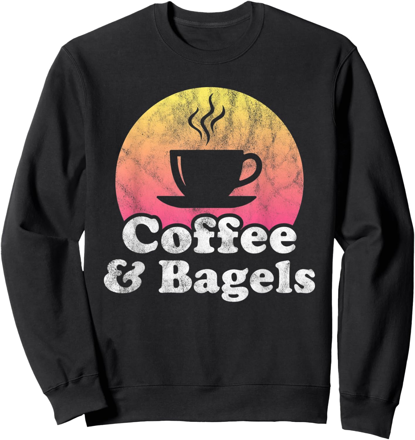 Coffee and Bagels Sweatshirt - Sweatshirt | Black