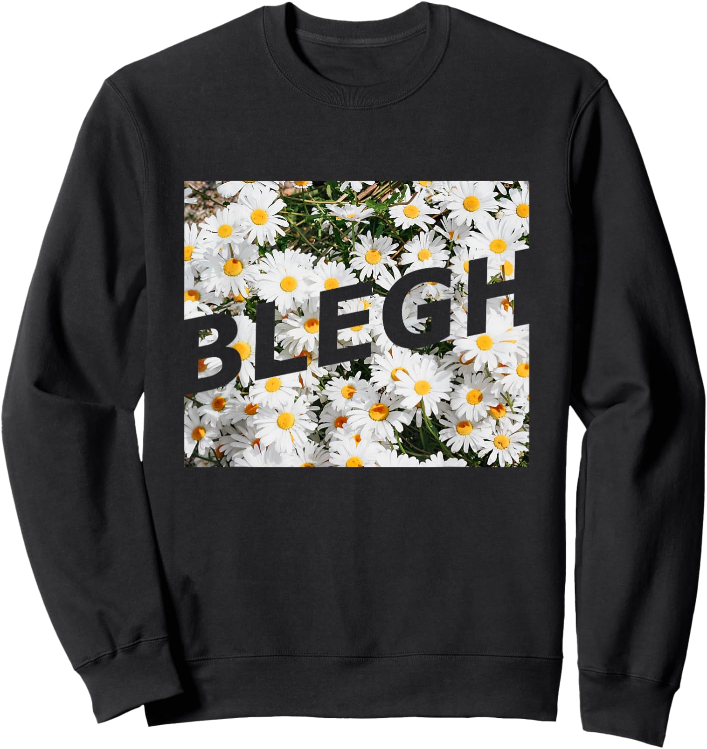 BLEGH Daisy Flower Collection Sweatshirt - Sweatshirt | Black