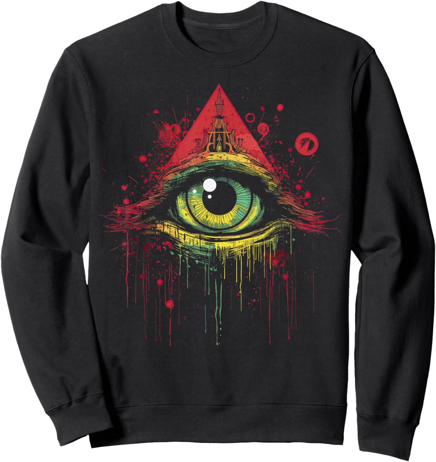Witchcraft Third Eyeball Goth Eye Spiritual Enlightenment Sweatshirt - Sweatshirt | Black