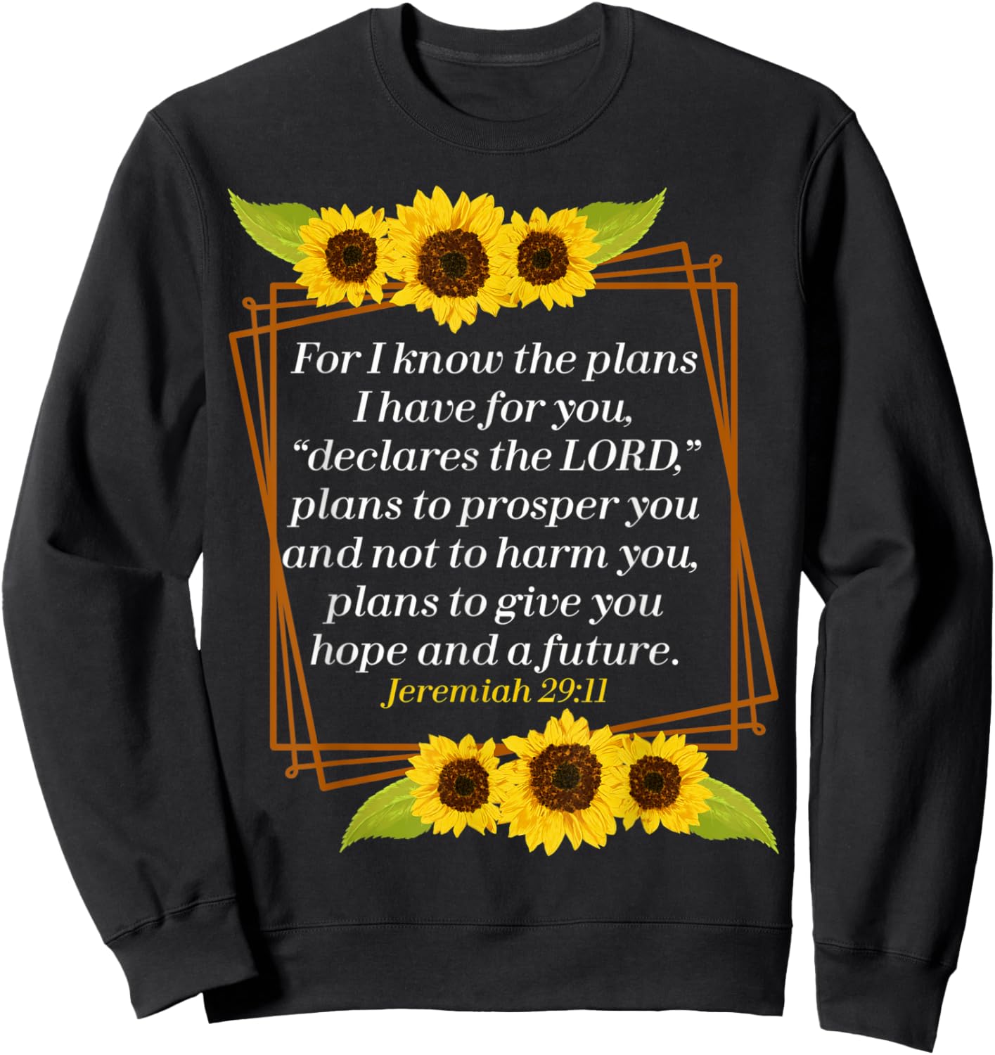 Jeremiah 29:11 Bibel Christian for Christian Sweatshirt - Sweatshirt | Black