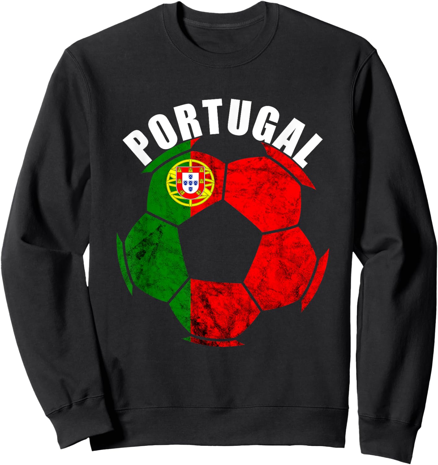 Portugal Soccer Portuguese Flag Portuguese Pride Futebol Sweatshirt - Sweatshirt | Black
