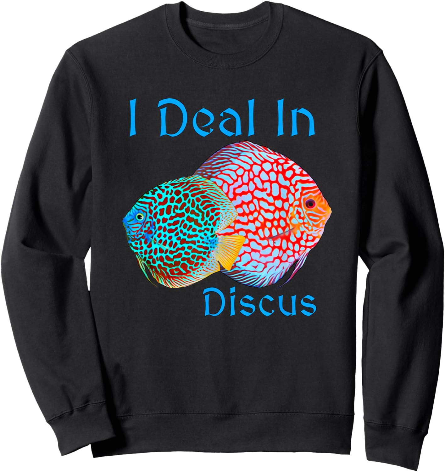 Discus Fish Breeder Seller Aquarium Keeper Gift Sweatshirt - Sweatshirt | Black