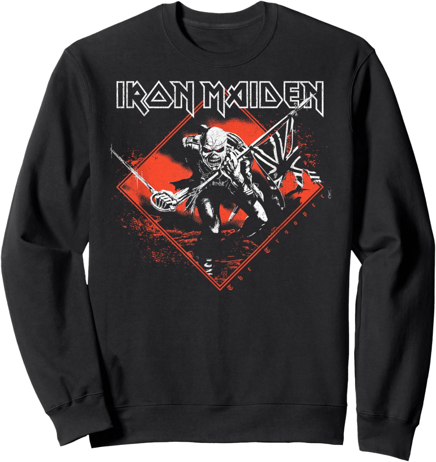 Iron Maiden Trooper Diamond Sweatshirt - Sweatshirt | Black