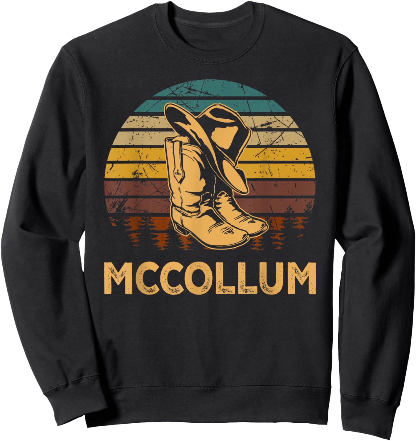 Vintage McCollum Personalized McCollum Birthday Family Pride Sweatshirt - Sweatshirt | Black