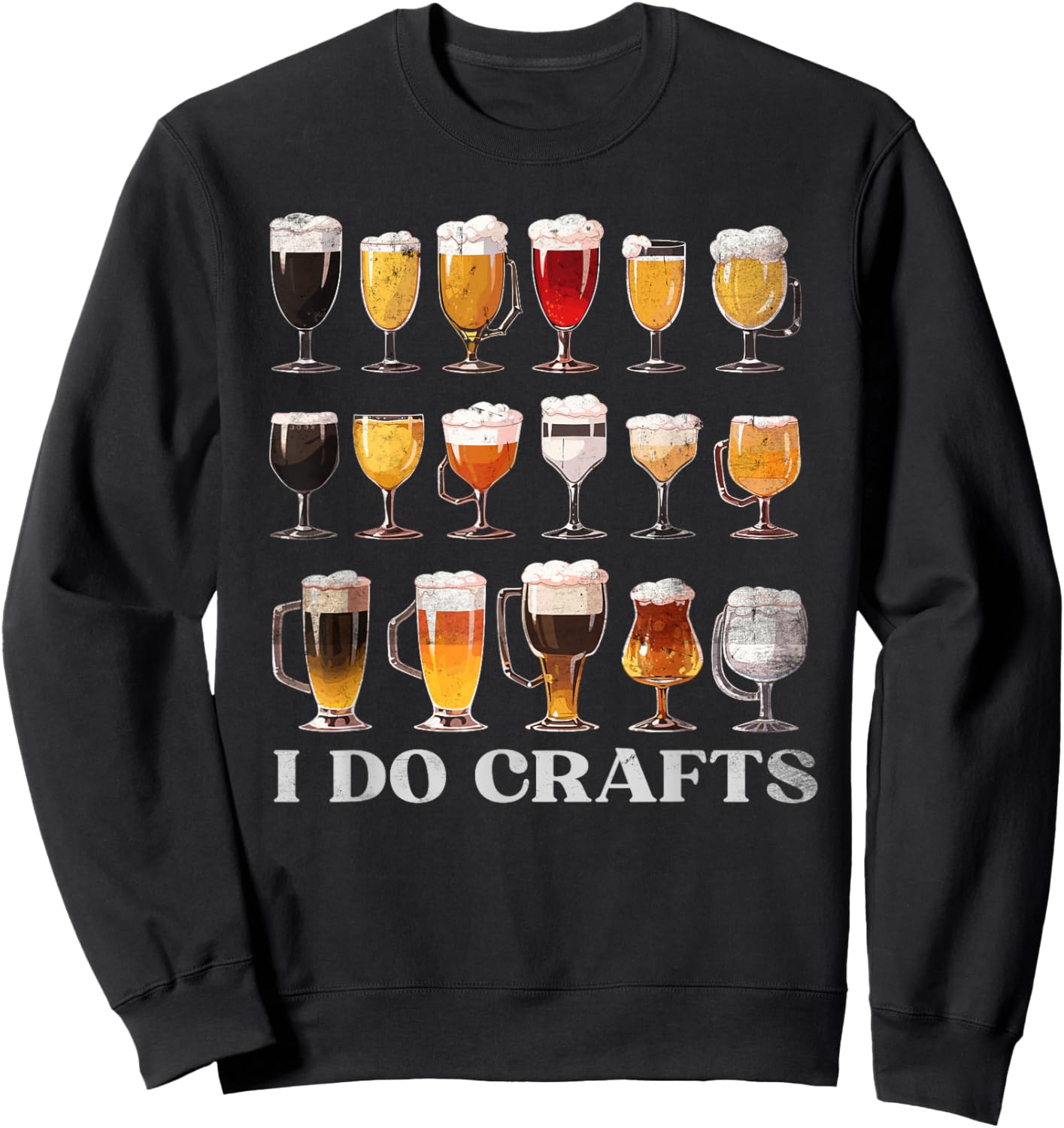Craft Beer Vintage - I Do Crafts Home Brew Costume Sweatshirt - Sweatshirt | Black