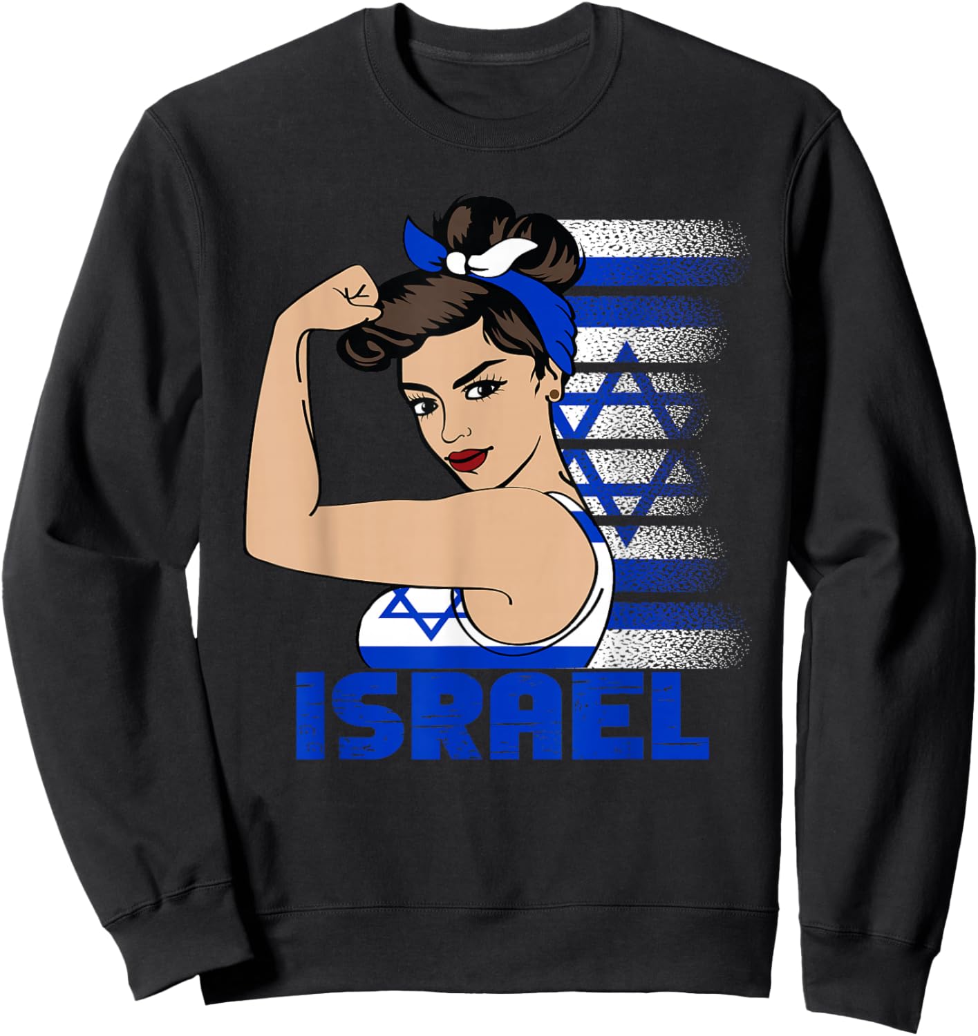 Israeli Girl Israel Girl Chica Israel Sweatshirt - Sweatshirt | Black
