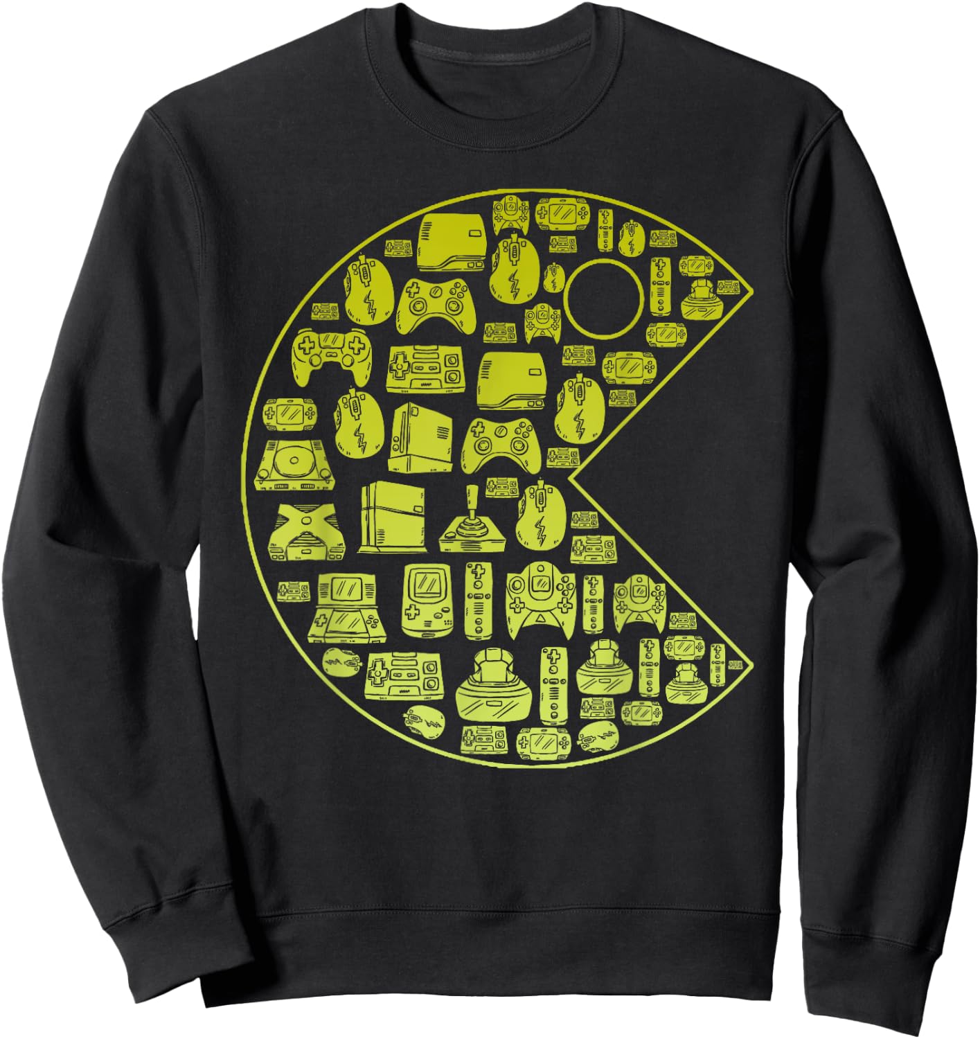 Vintage Video Game Player 1980 Retro Millennial Gamer Sweatshirt - Sweatshirt | Black