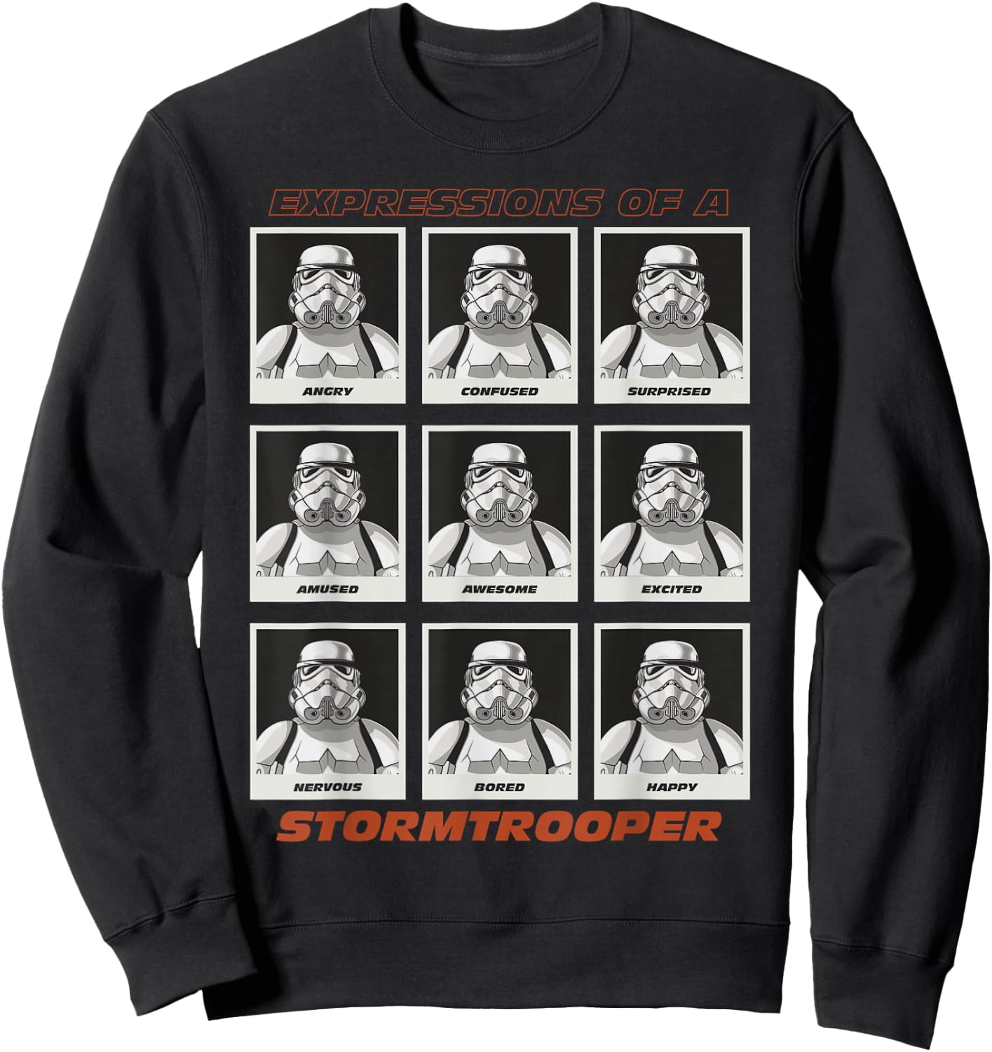 Star Wars Expressions of a Stormtrooper Sweatshirt - Sweatshirt | Black