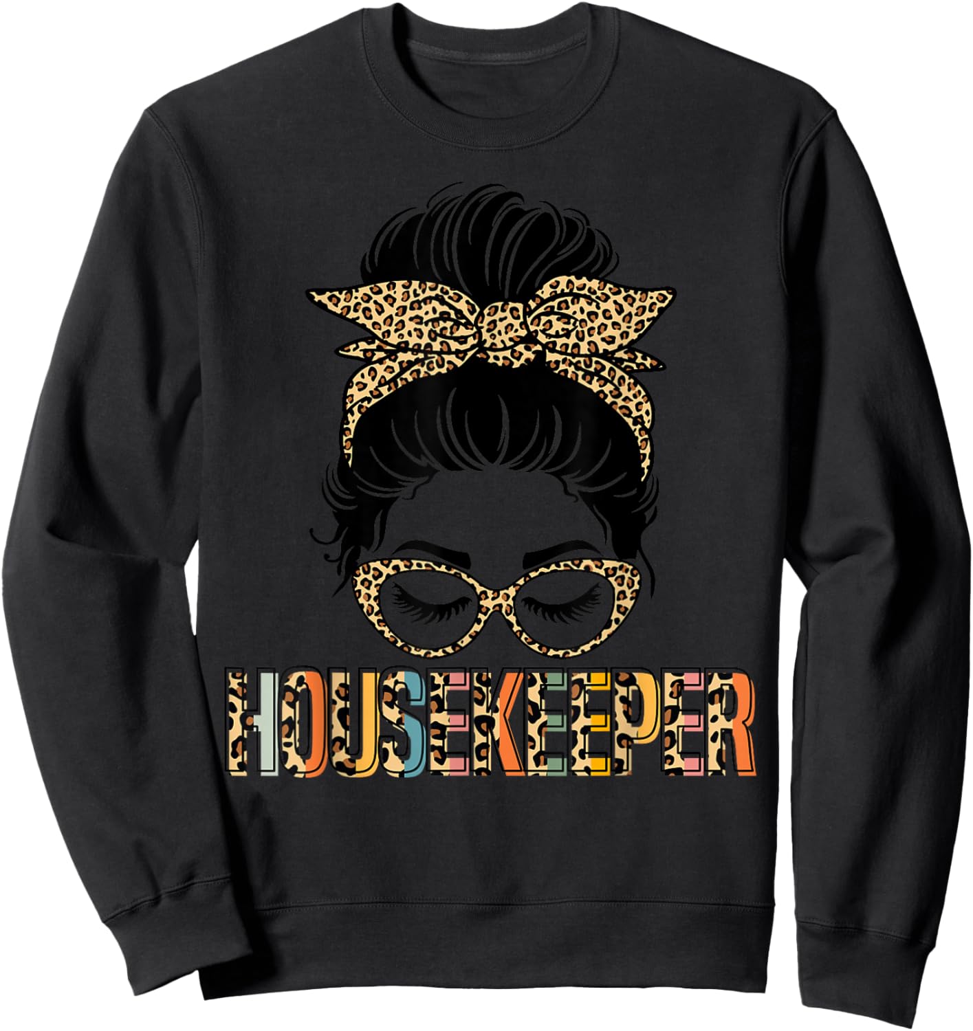 Cute Housekeeper Cleaning Housekeeping Sweatshirt - Sweatshirt | Black