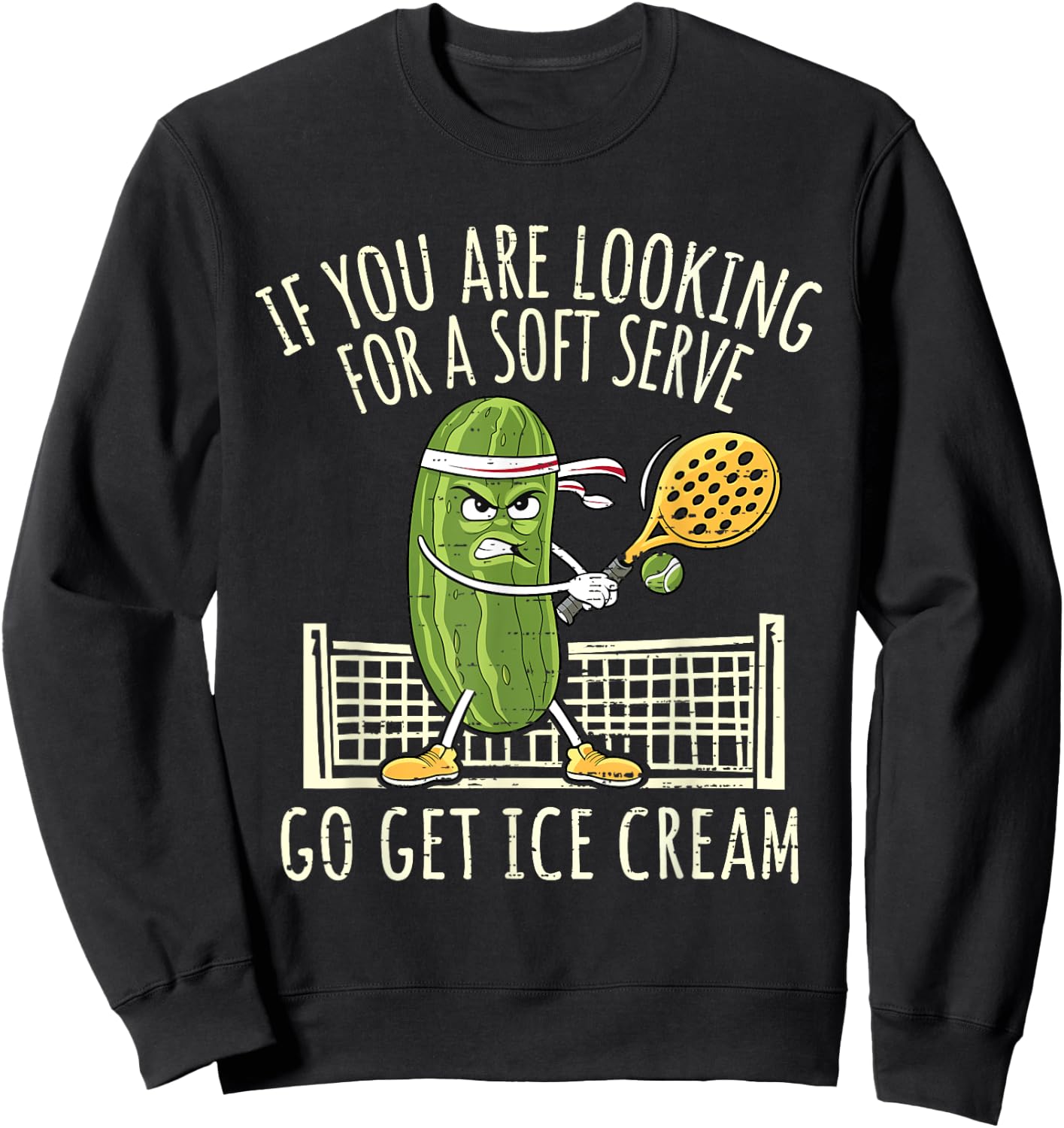 Funny Pickleball Player Paddleball Lover Coach Men Women Kid Sweatshirt - Sweatshirt | Black