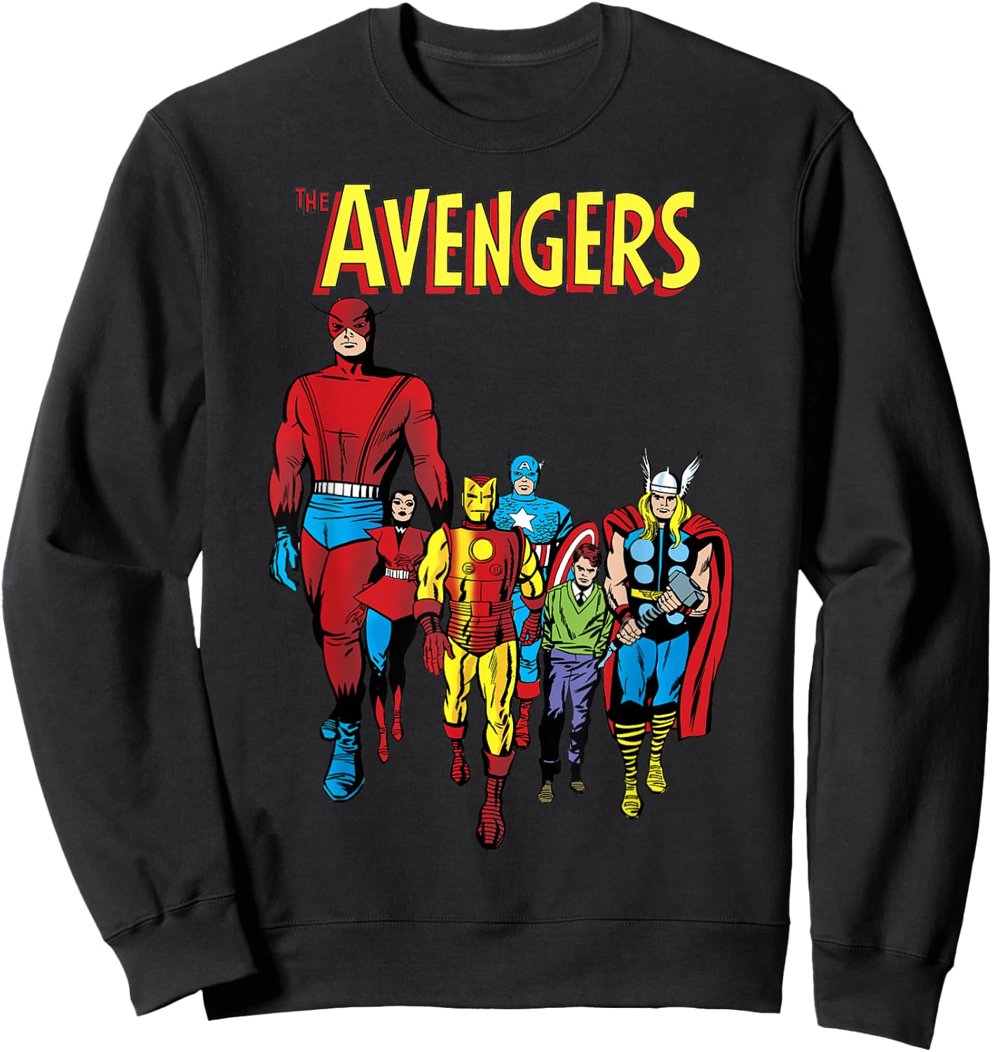 Marvel The Avengers Original Group Shot Sweatshirt - Sweatshirt | Black