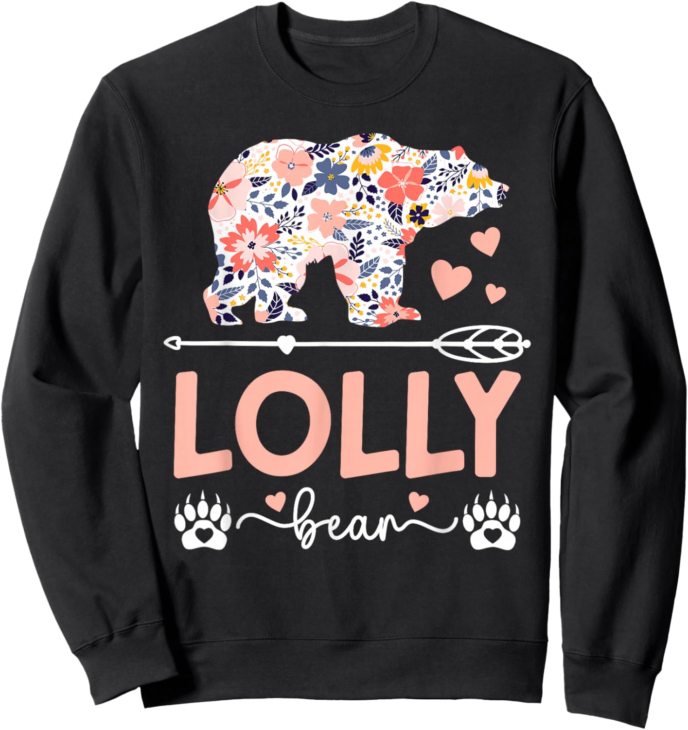 Lolly Bear Lolly Grandma Lolly Grandmother Sweatshirt - Sweatshirt | Black