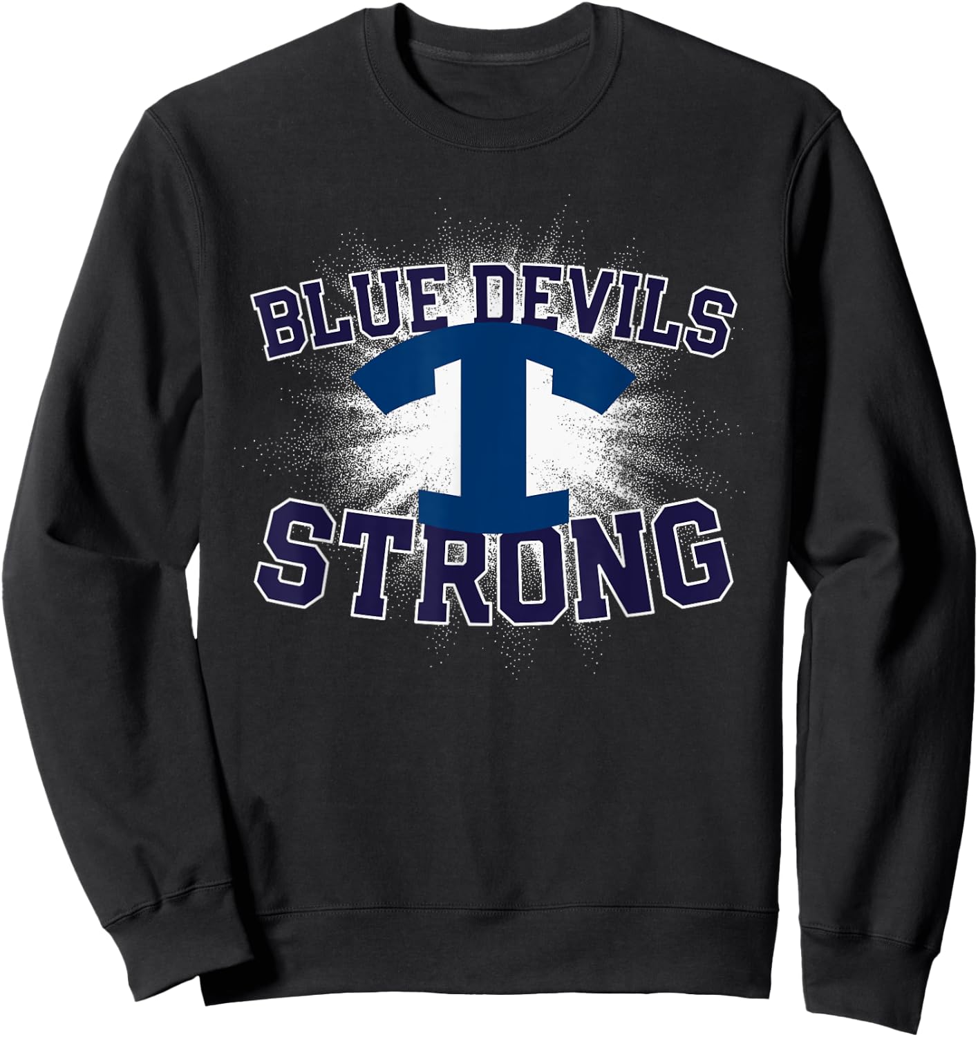 Tift County Blue Devils Logo Strong Flag HS Sweatshirt - Sweatshirt | Black