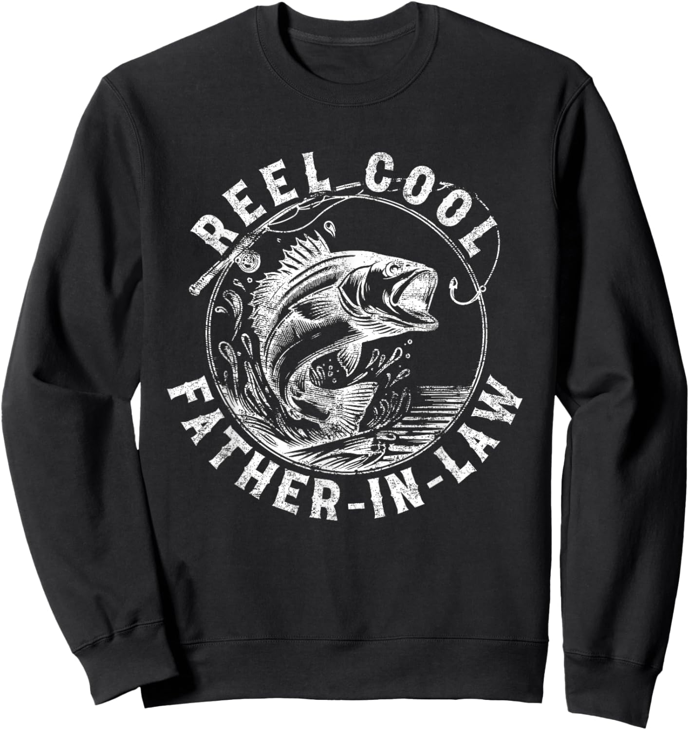 Reel Cool Father In Law - Funny Fishing Co. Sweatshirt - Sweatshirt | Black