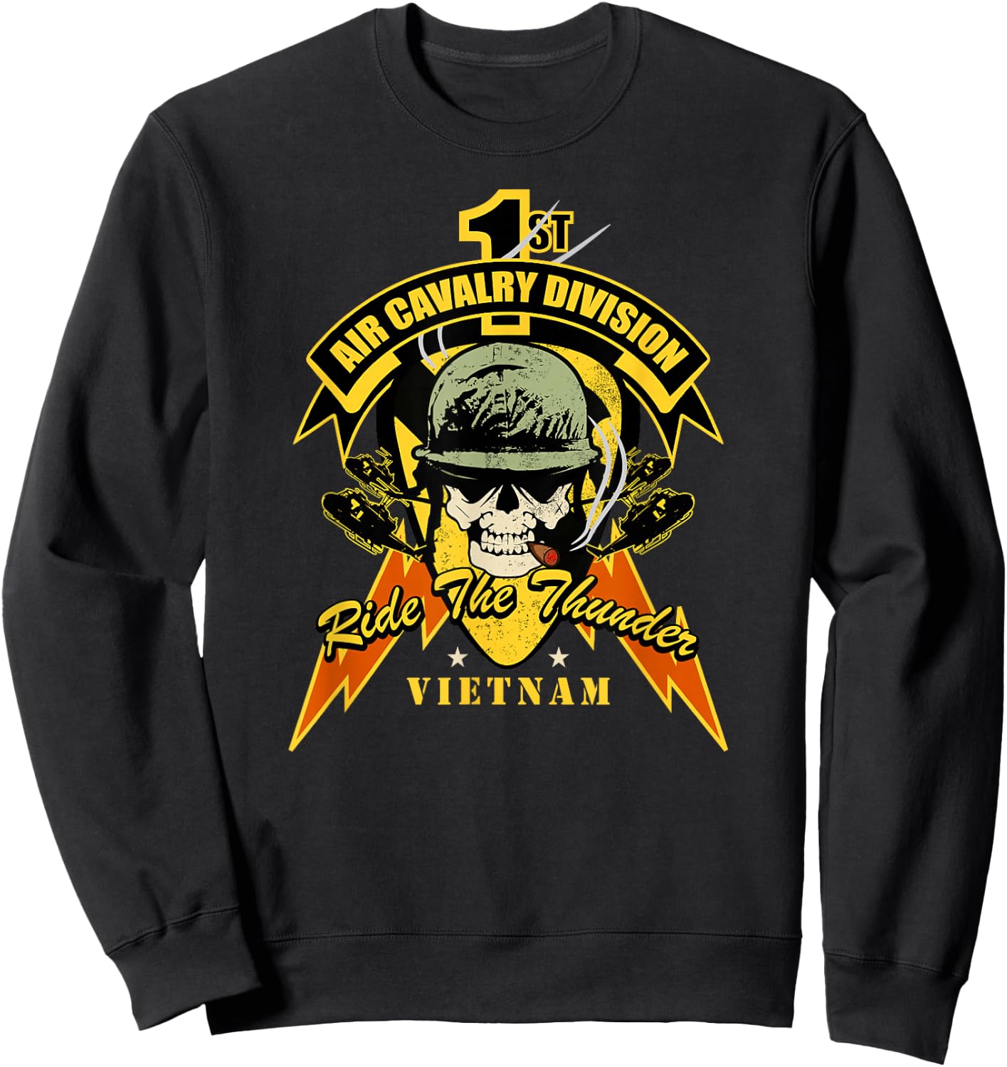 1st Air Cavalry Division Sweatshirt - Sweatshirt | Black