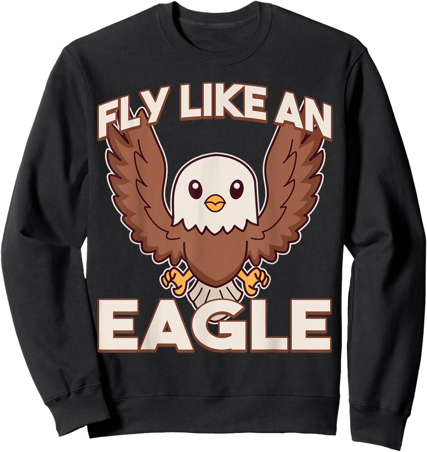 Fly Like An Eagle Sweatshirt - Sweatshirt | Black