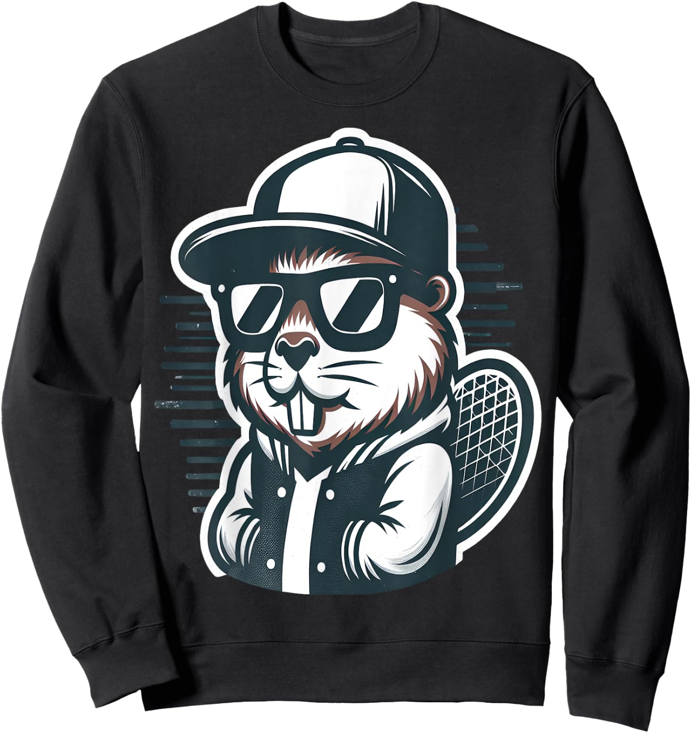 Vintage Beaver Sweatshirt - Sweatshirt | Black
