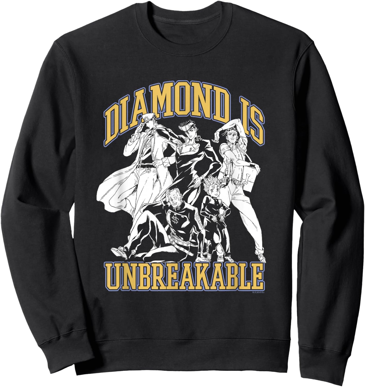 JoJo Part 4 Group Pose - Jotaro Josuke Okuyasu Koichi Rohan Sweatshirt - Sweatshirt | Black