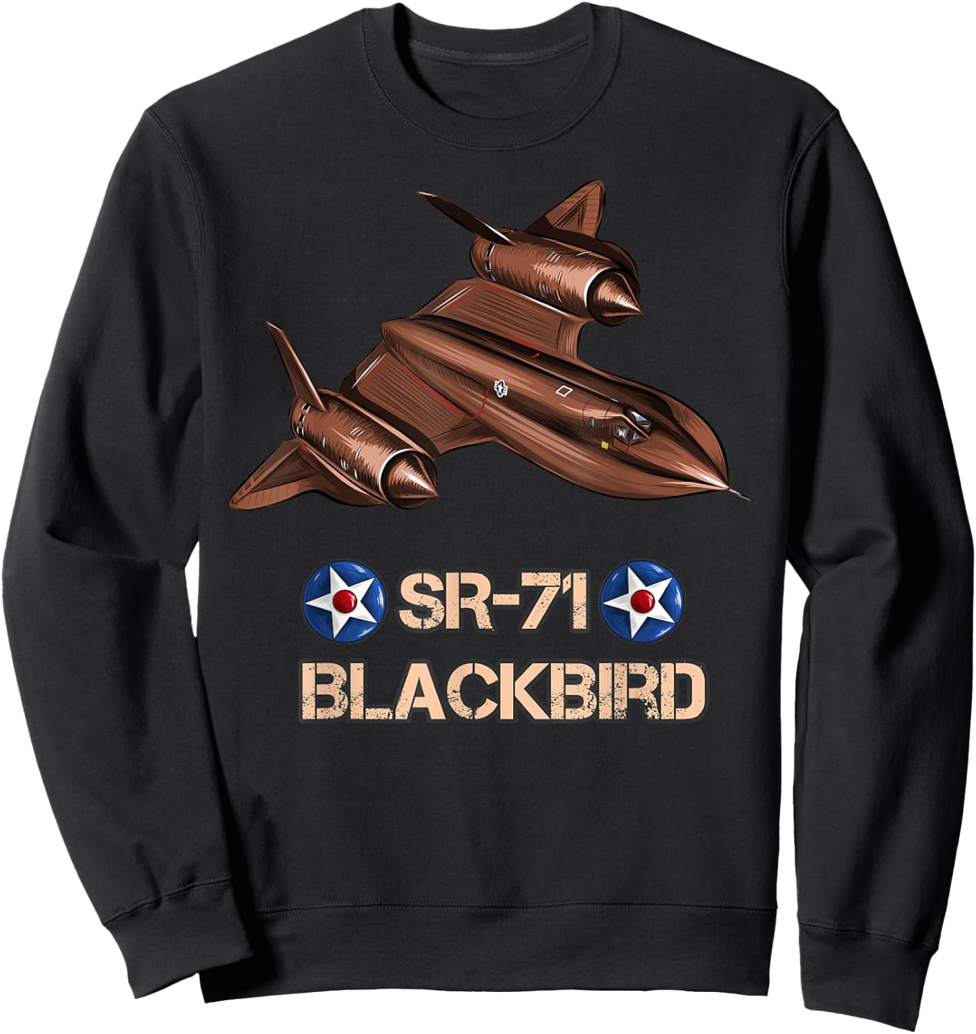 American Reconnaissance Aircraft SR71 Blackbird Sweatshirt - Sweatshirt | Black
