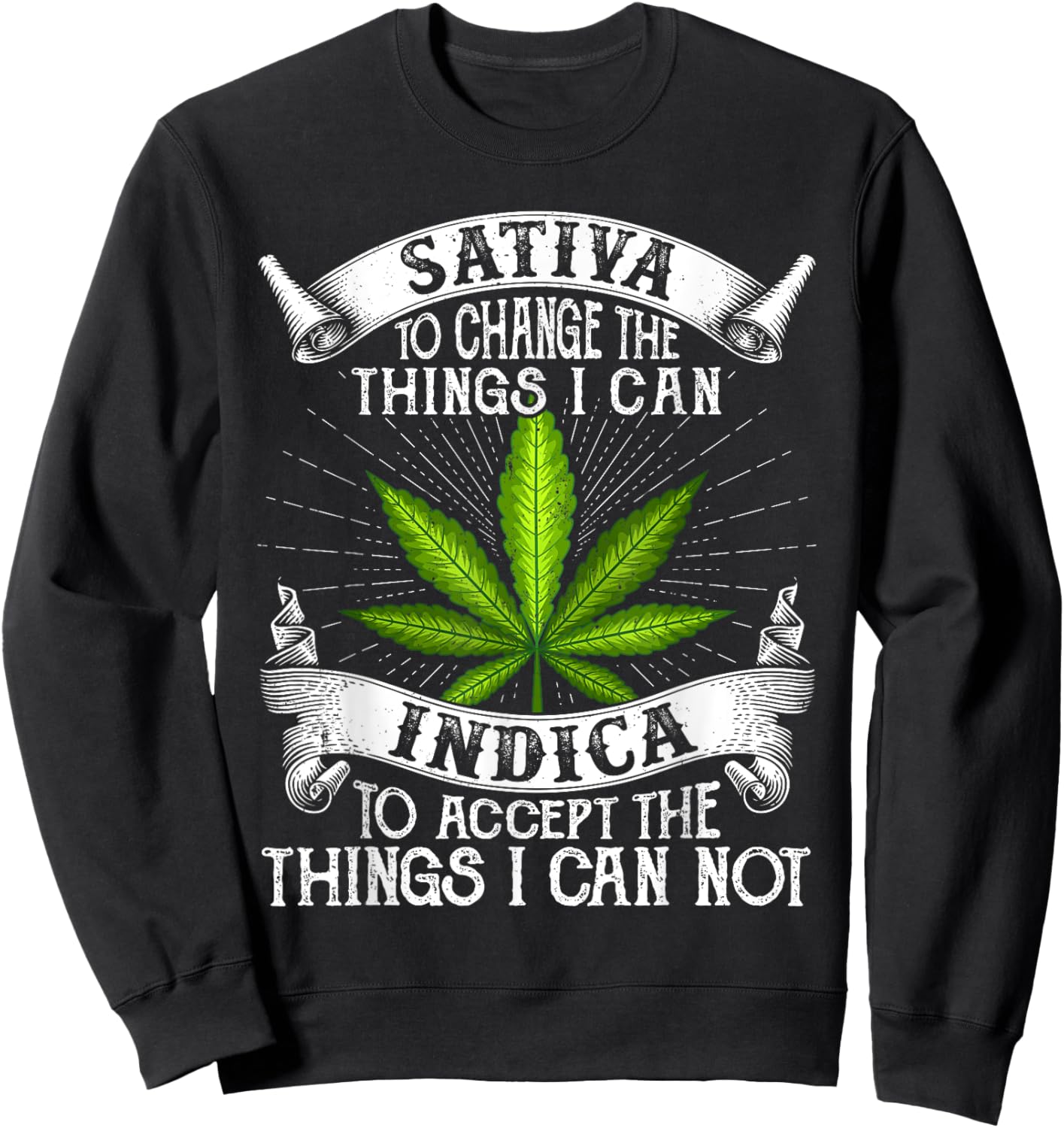 World's Dopest Mom Weed Leaf 420 Funny Mother's Day Sweatshirt - Sweatshirt | Black