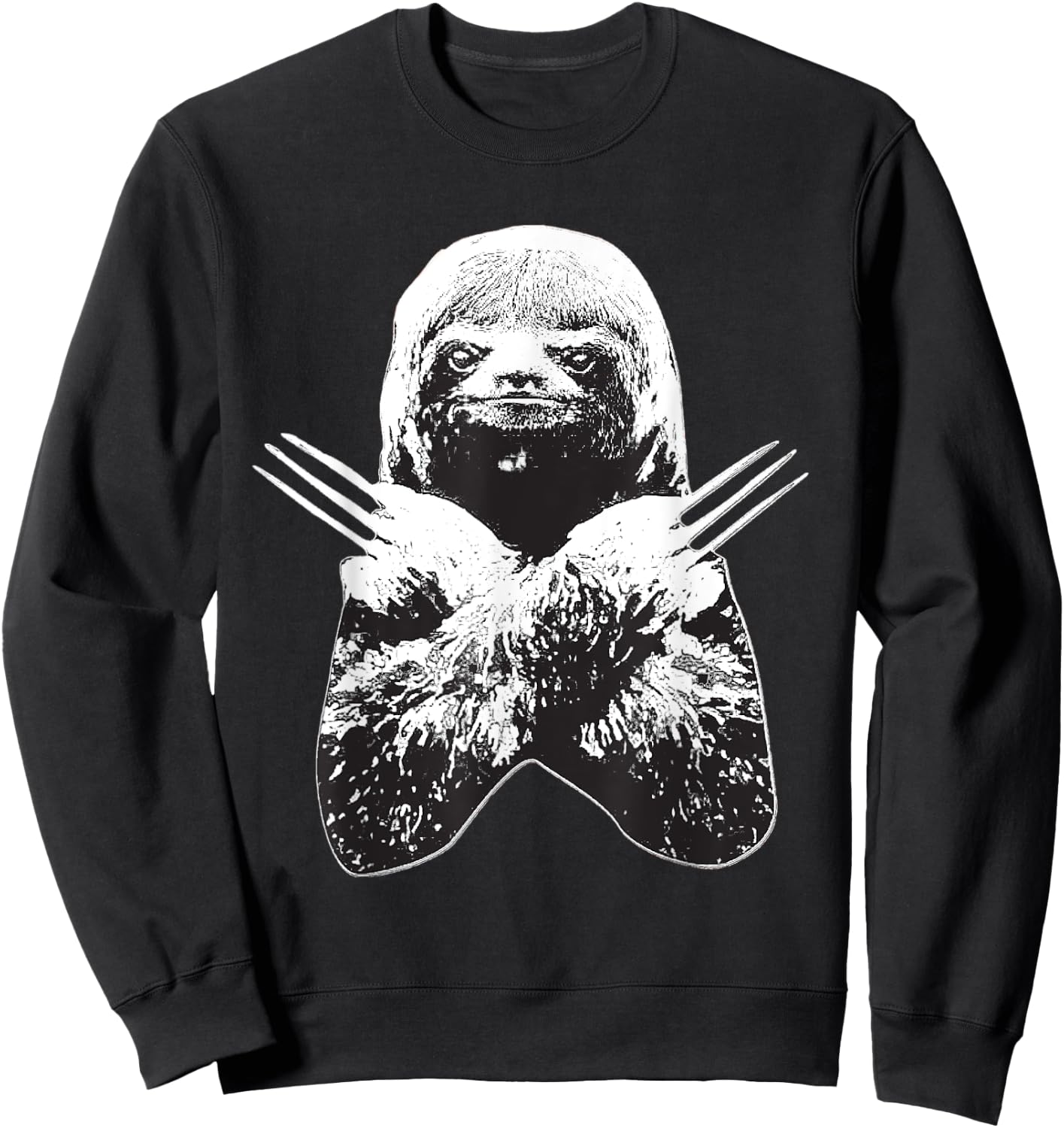Sloth Slotherine Halloween Costume Graphic Fighting Sweatshirt - Sweatshirt | Black