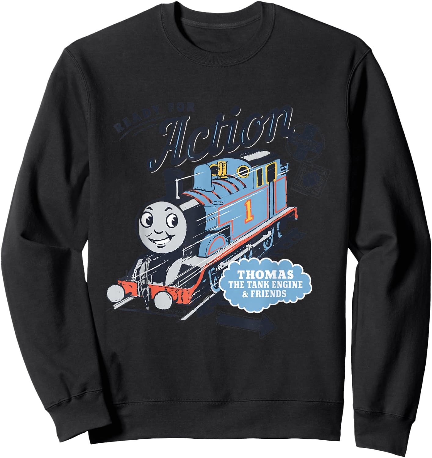 Thomas & Friends Ready for Action Sweatshirt - Sweatshirt | Black