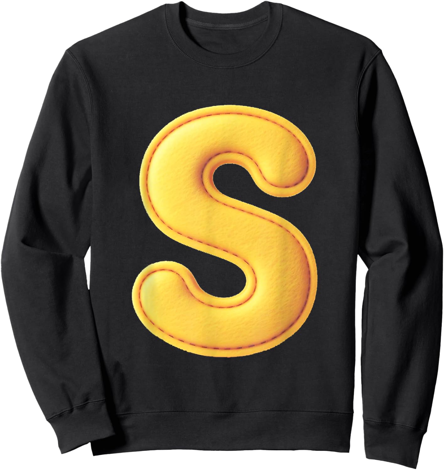 Letter S Funny Chipmunk Group Matching Thanksgiving Costume Sweatshirt - Sweatshirt | Black