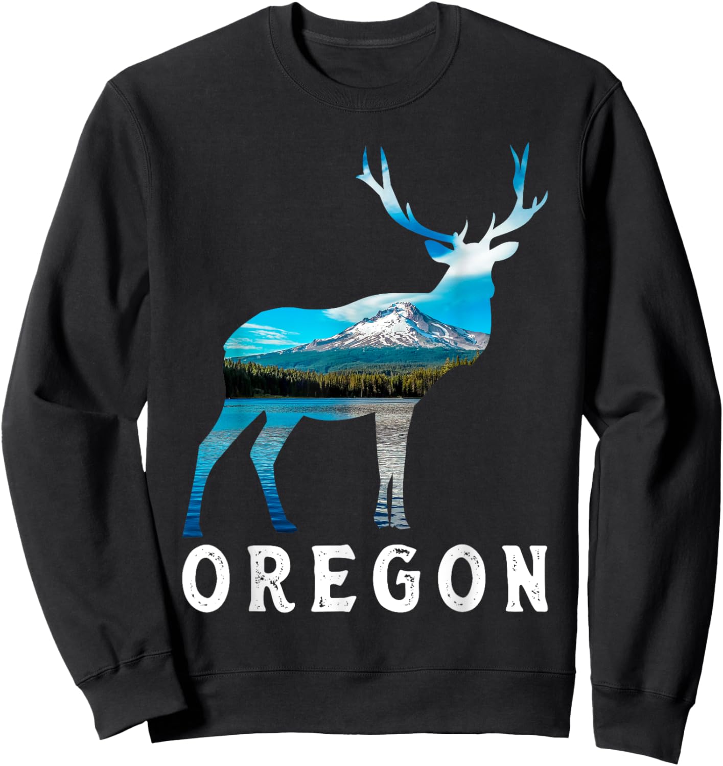Oregon Lover, Oregon Pride, Visiting Oregon Tourist, Oregon Sweatshirt - Sweatshirt | Black