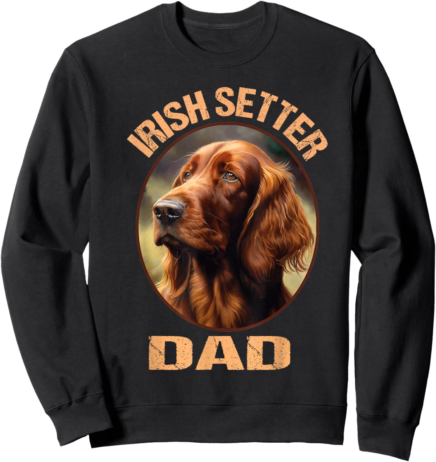 Irish Setter Gundog Dad Dog Father's Day Sweatshirt - Sweatshirt | Black