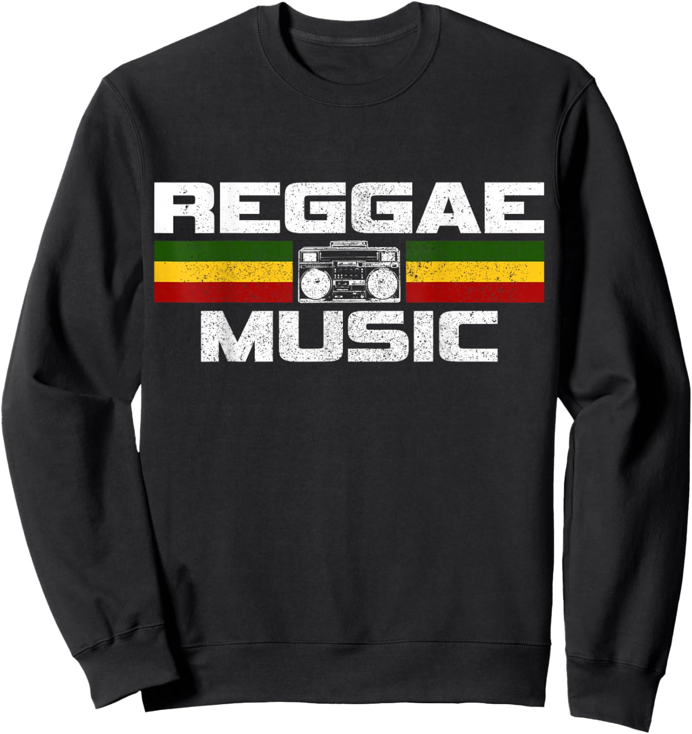 Reggae Music Rastafari Rasta Jamaica Gift Sweatshirt - Sweatshirt | Black