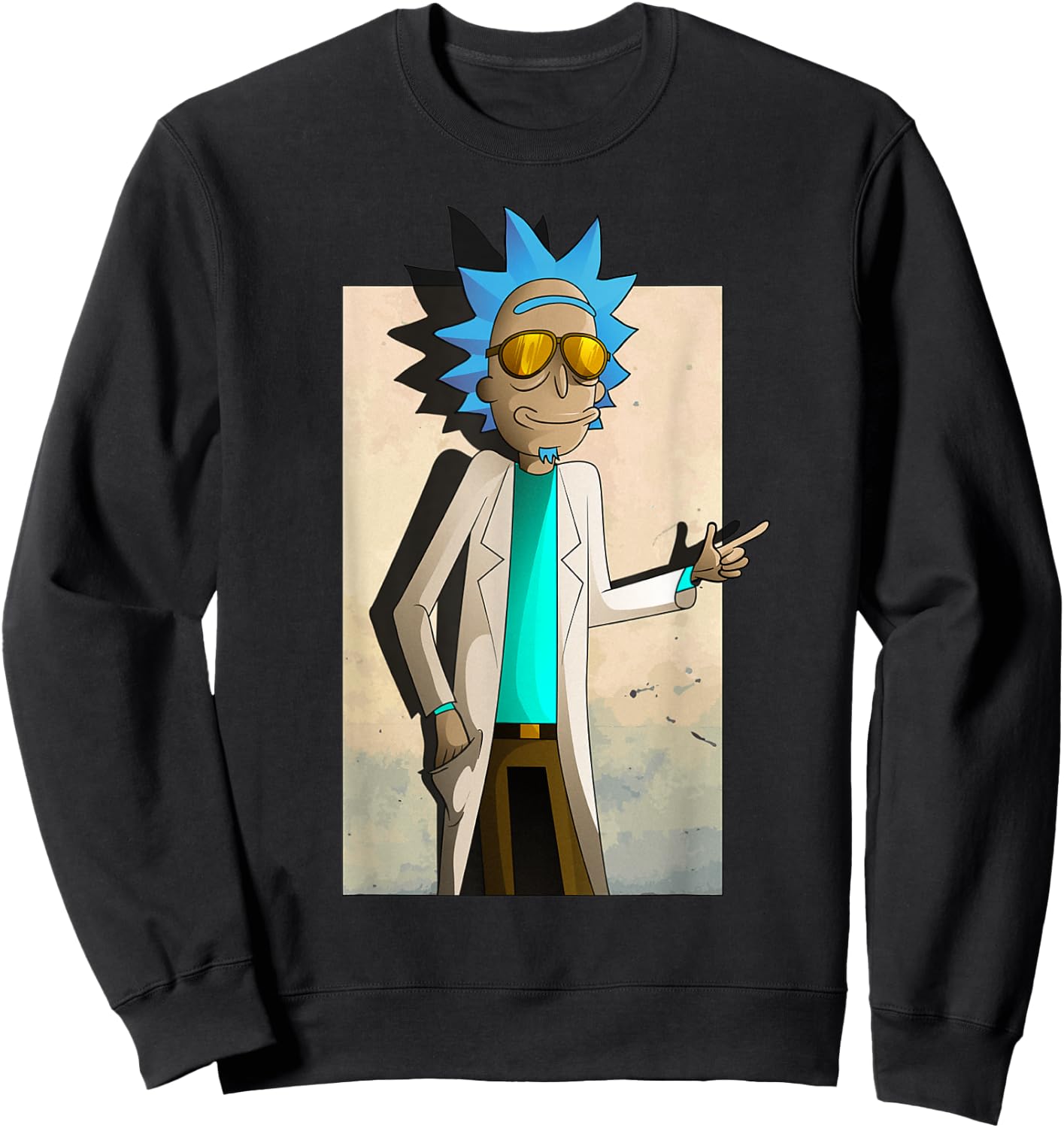 Mademark x Rick and Morty - Rick and Morty Cool Rick of Ricklantis Sweatshirt - Sweatshirt | Black
