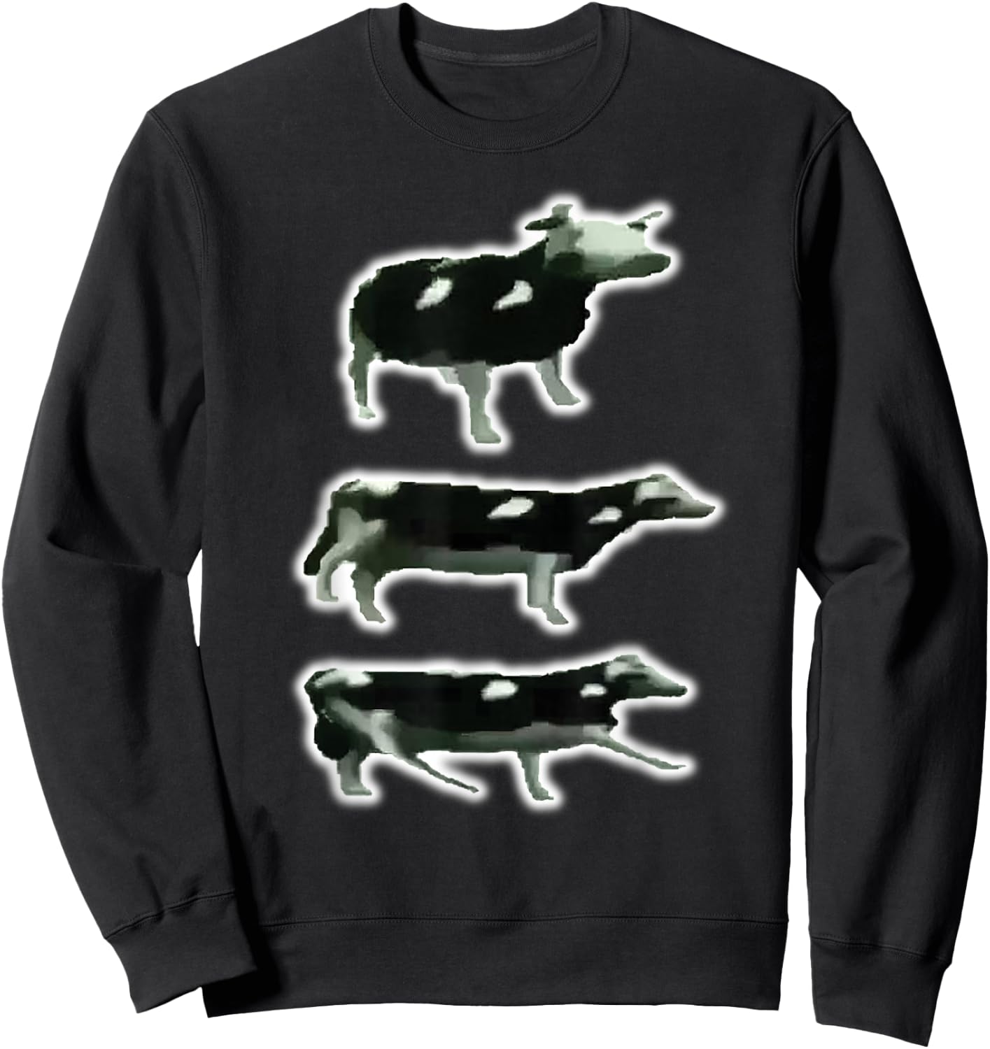 Dancing Polish Cow Meme Sweatshirt - Sweatshirt | Black