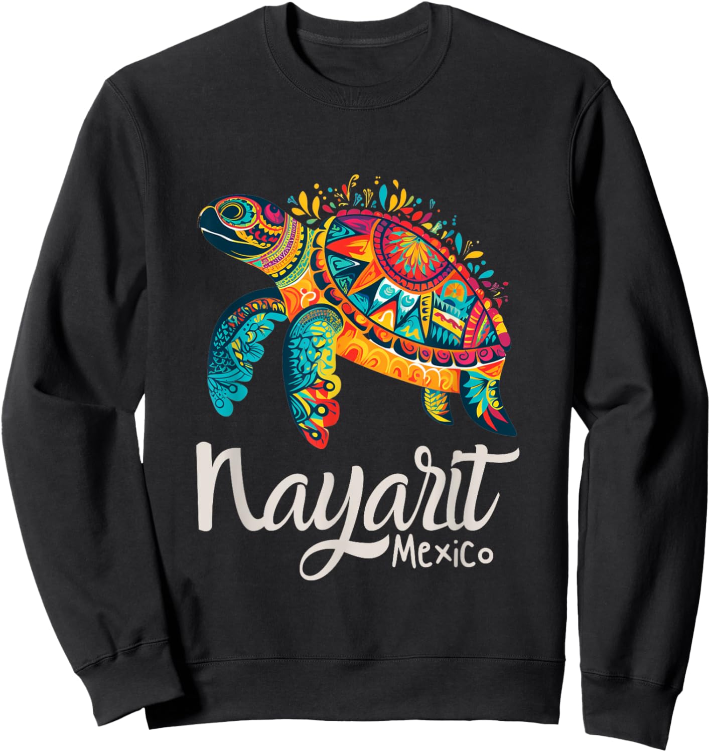 Mexico Nayarit Souvenir / Nayarit Sweatshirt - Sweatshirt | Black
