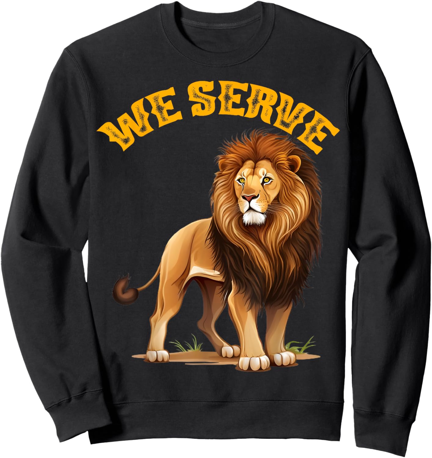 Lions Club member We Serve gift Sweatshirt - Sweatshirt | Black