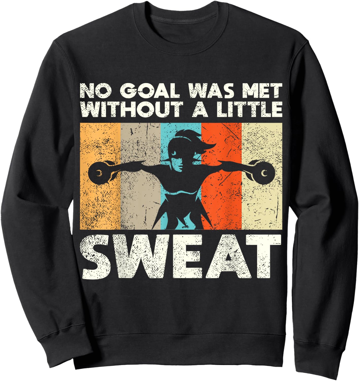 Women Workout Gym Saying Motivational Fitness Lover Gift Sweatshirt - Sweatshirt | Black