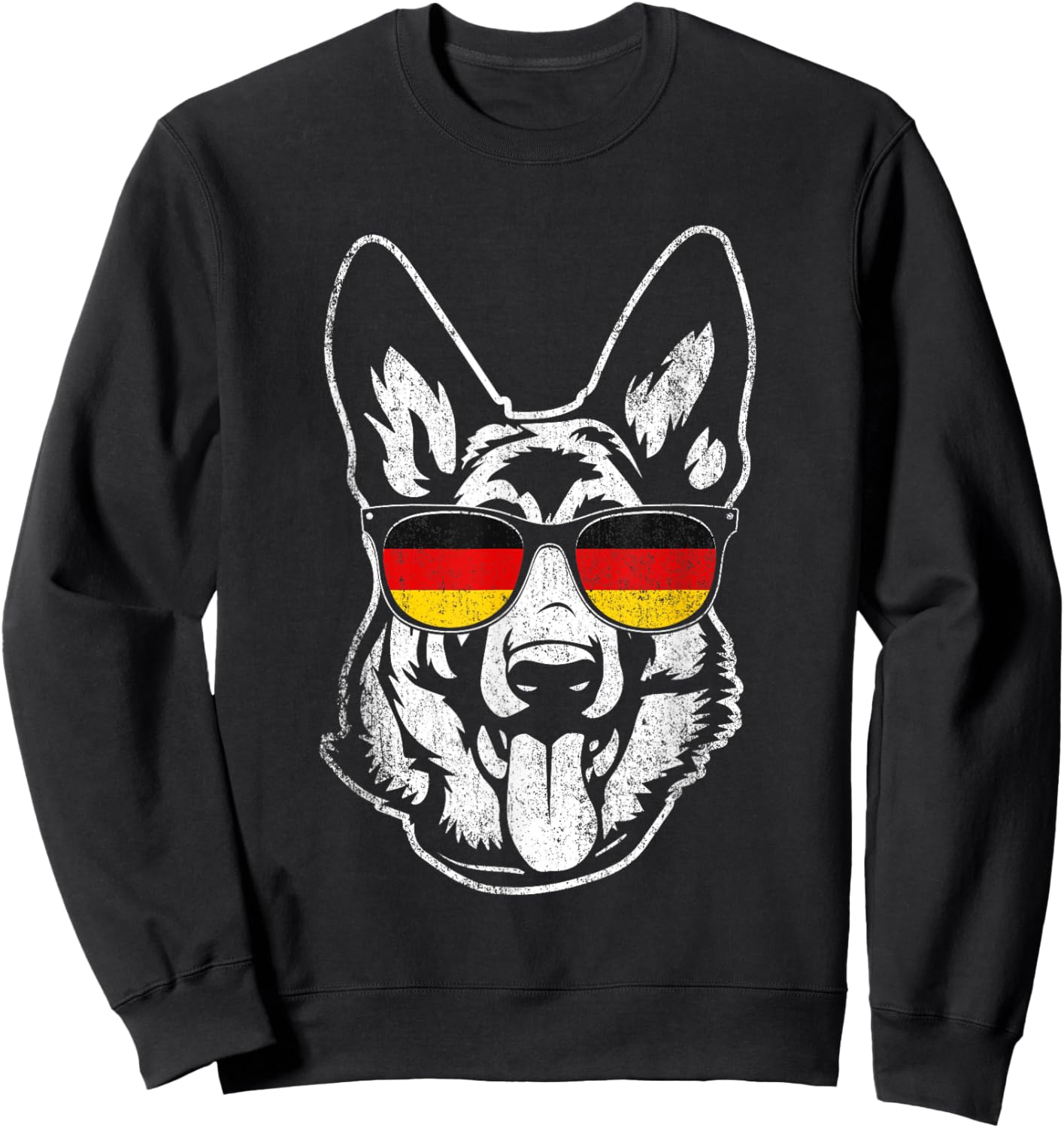 Groovy German Shepherd - Dog Lover Canine Pet Trainer Sweatshirt - Sweatshirt | Black