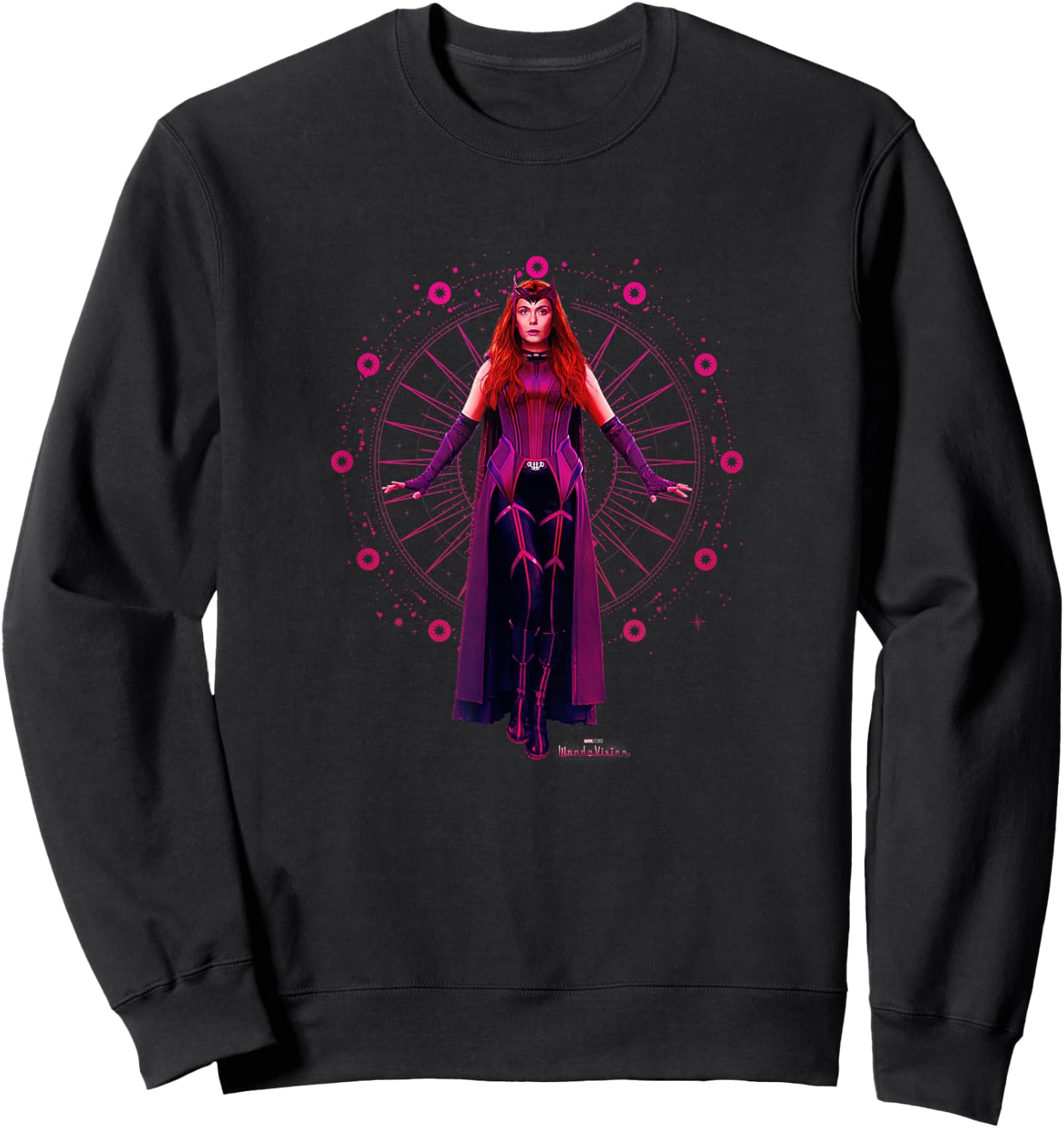 Marvel WandaVision The Scarlet Witch Floating Portrait Sweatshirt - Sweatshirt | Black