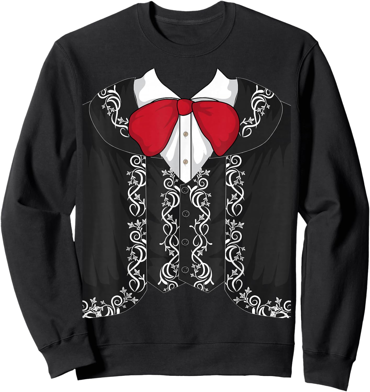 Mexican Mariachi Halloween Costume Shirt Cool Mariachi Gift Sweatshirt - Sweatshirt | Black