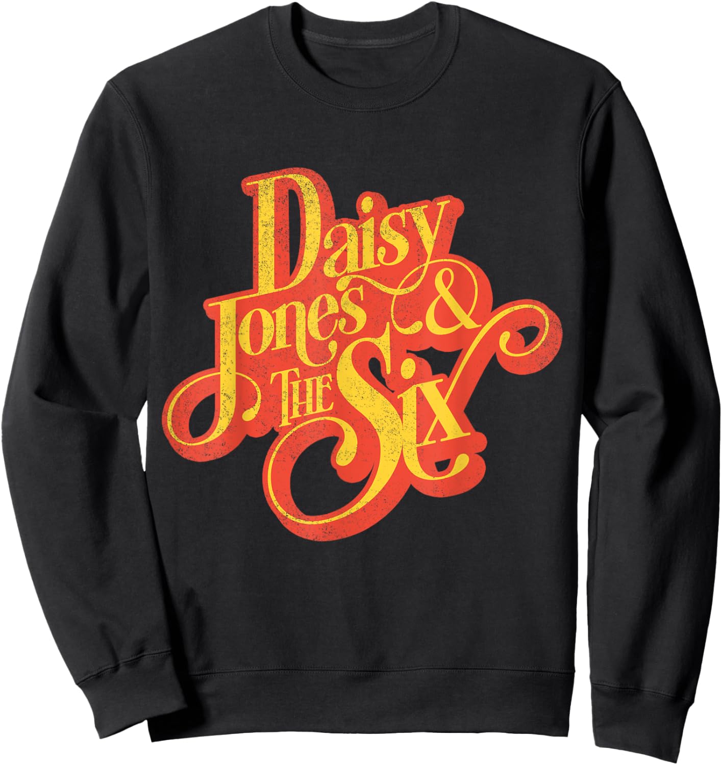 Daisy Jones & the Six - Vintage Yellow Logo Sweatshirt - Sweatshirt | Black