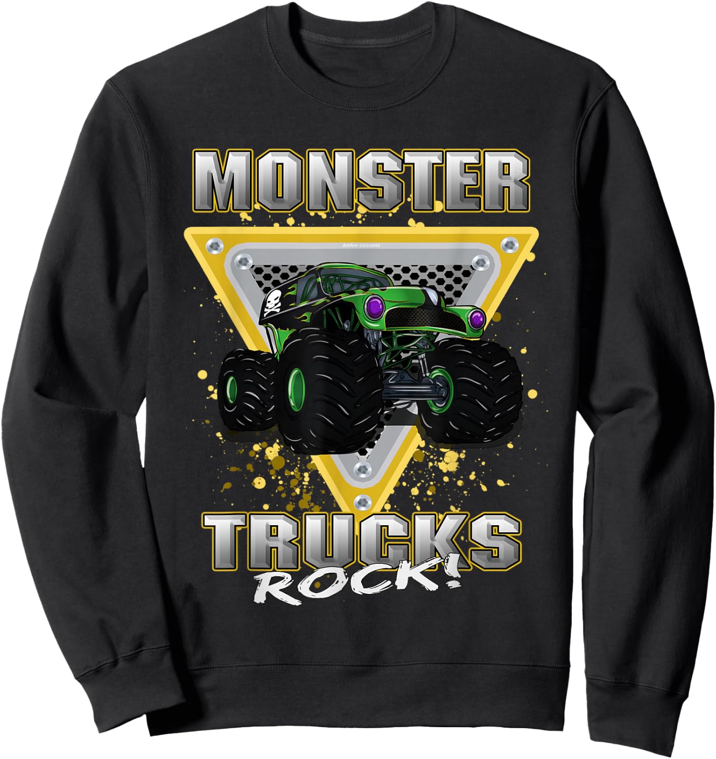 Monster Trucks Rock Sweatshirt - Sweatshirt | Black