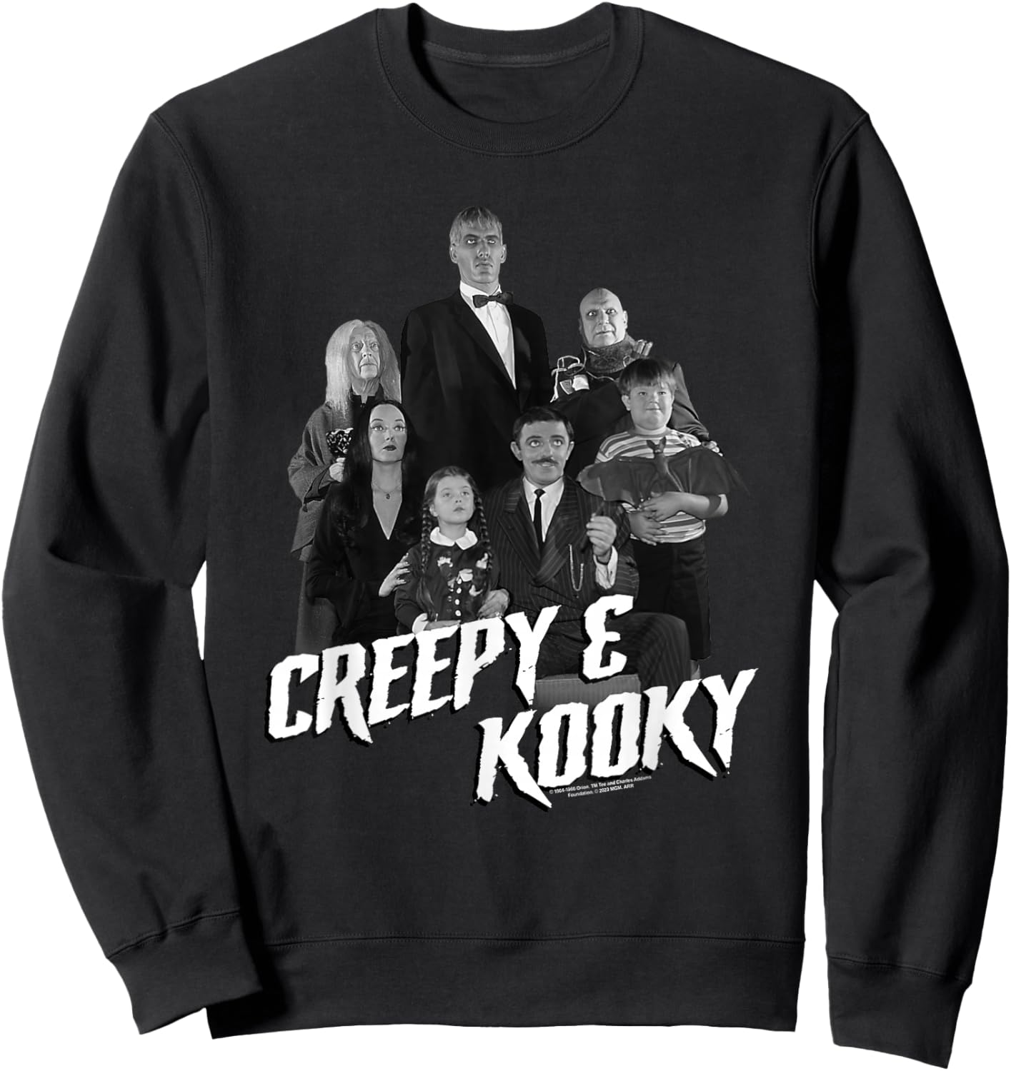 The Addams Family Creepy and Kooky Sweatshirt - Sweatshirt | Black