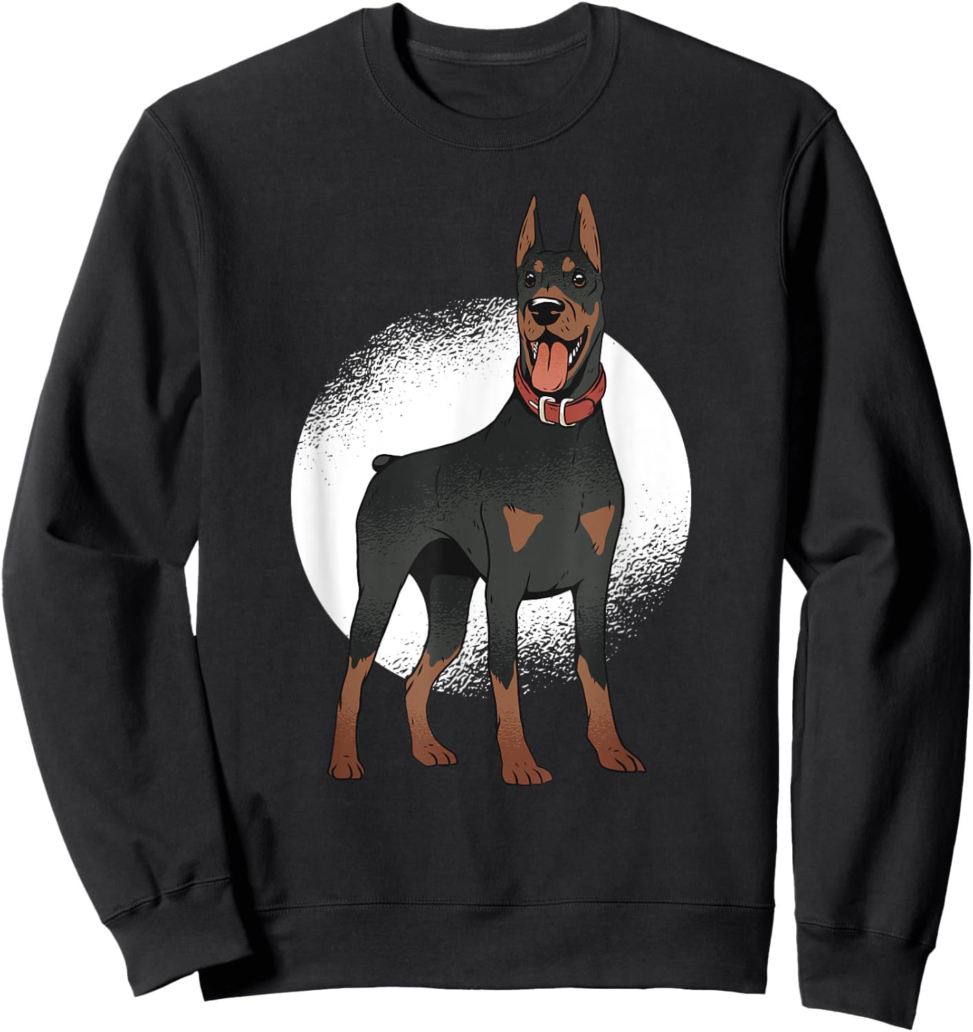 Doberman Dog for Dobie lover, Doberman Mom Sweatshirt - Sweatshirt | Black