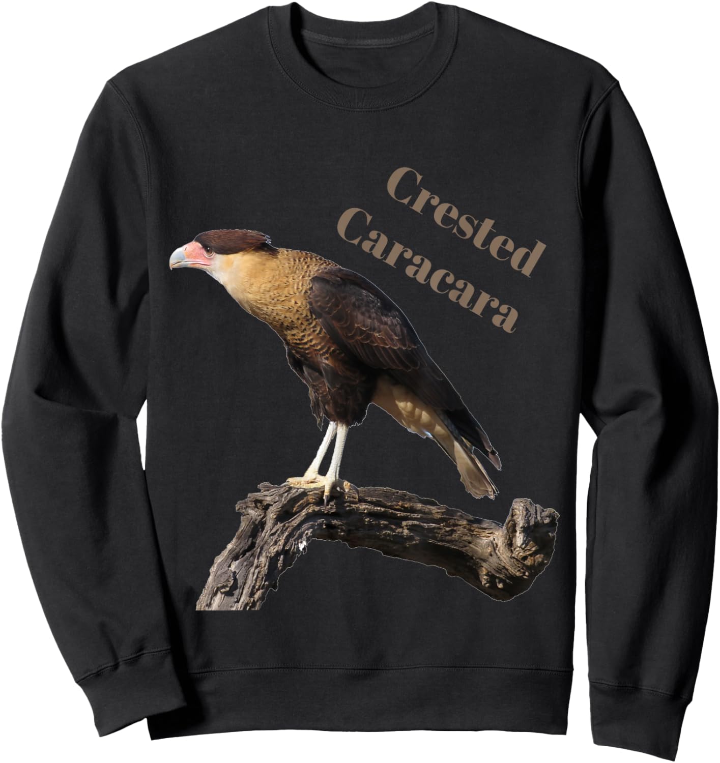 Crested Caracara Sweatshirt - Sweatshirt | Black
