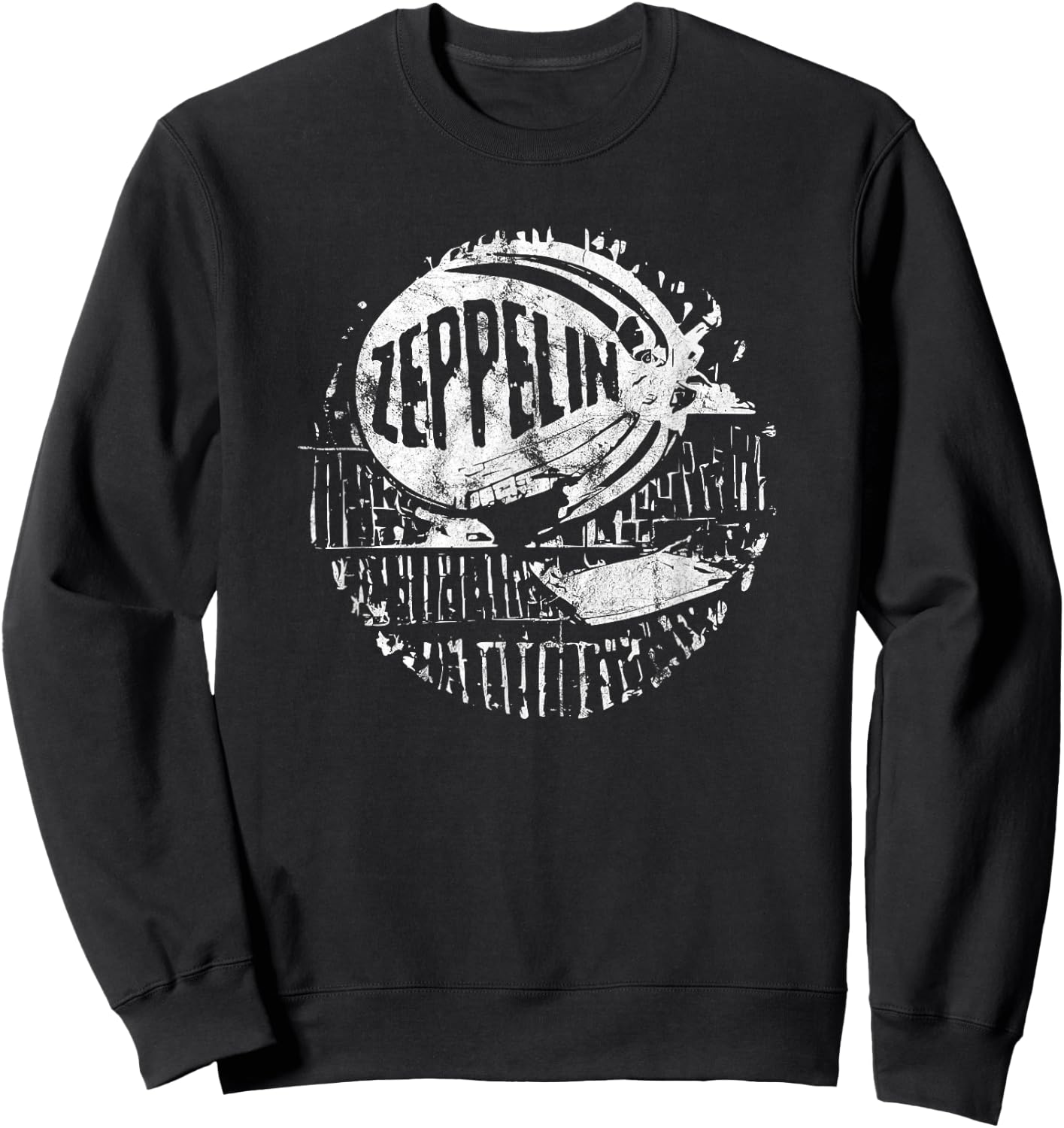 Retro Vintage Zeppelin : Kids, Parents, Vintage Enthusiasts - - Short Sleeve - Black - Small Sweatshirt - Sweatshirt | Black
