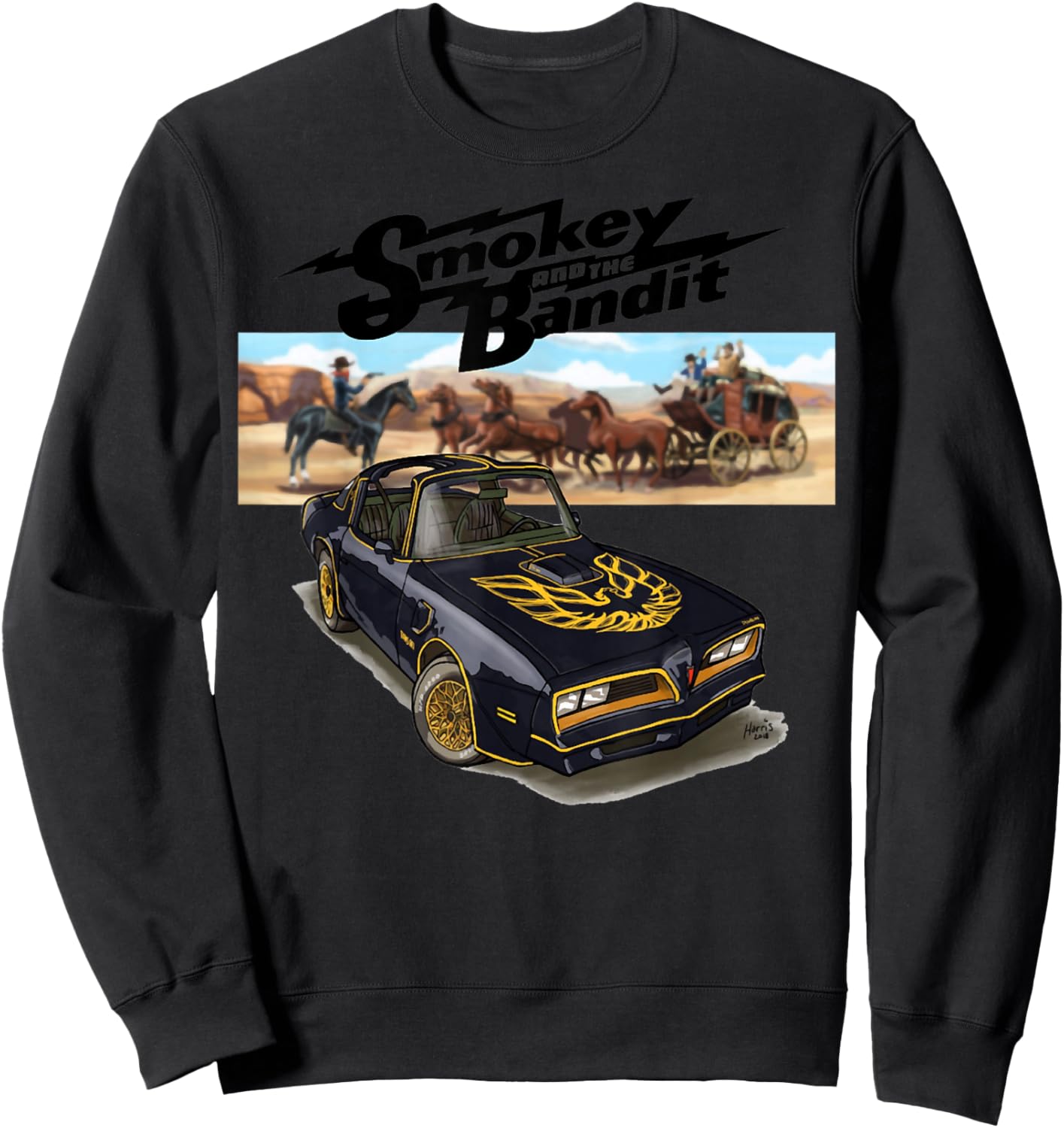 Bandit Trans Am WS6 4thgen 1977 1978 1970 Muscle Cars Sweatshirt - Sweatshirt | Black