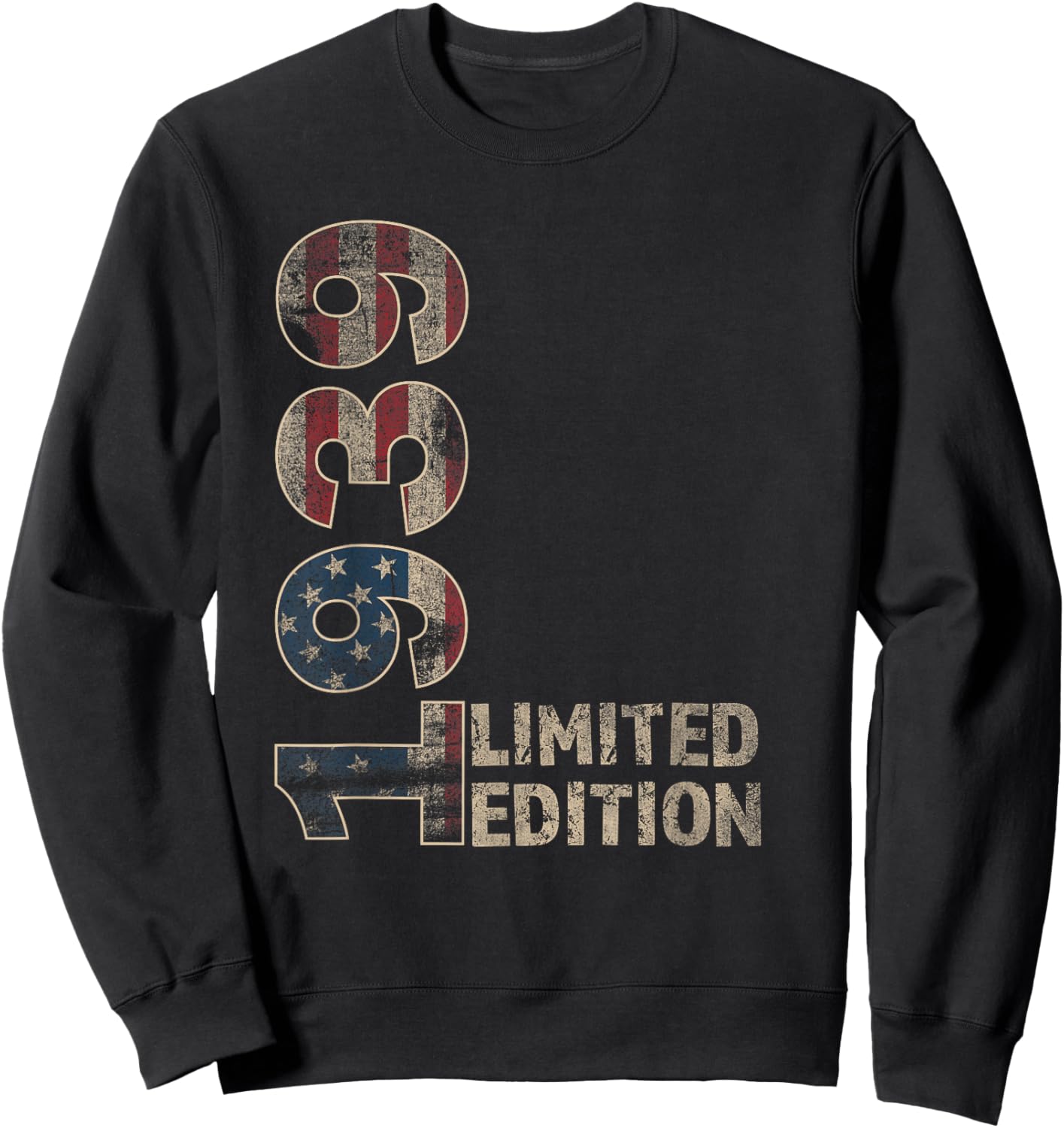 86th Birthday Gift men Vintage born 1939 turning 86 Year Old Sweatshirt - Sweatshirt | Black