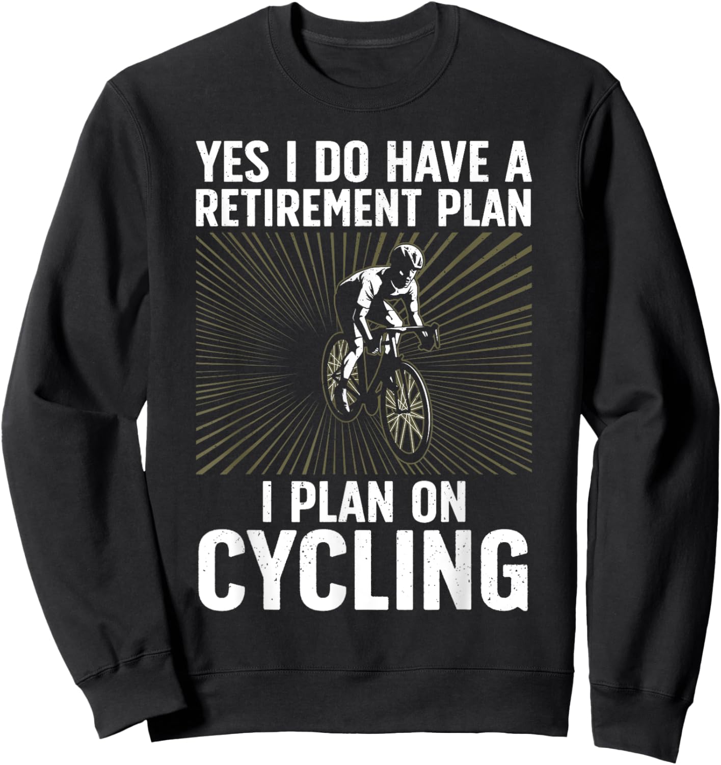 Funny Cycling Art Women Bicyclist Bike Racing Biker Sweatshirt - Sweatshirt | Black