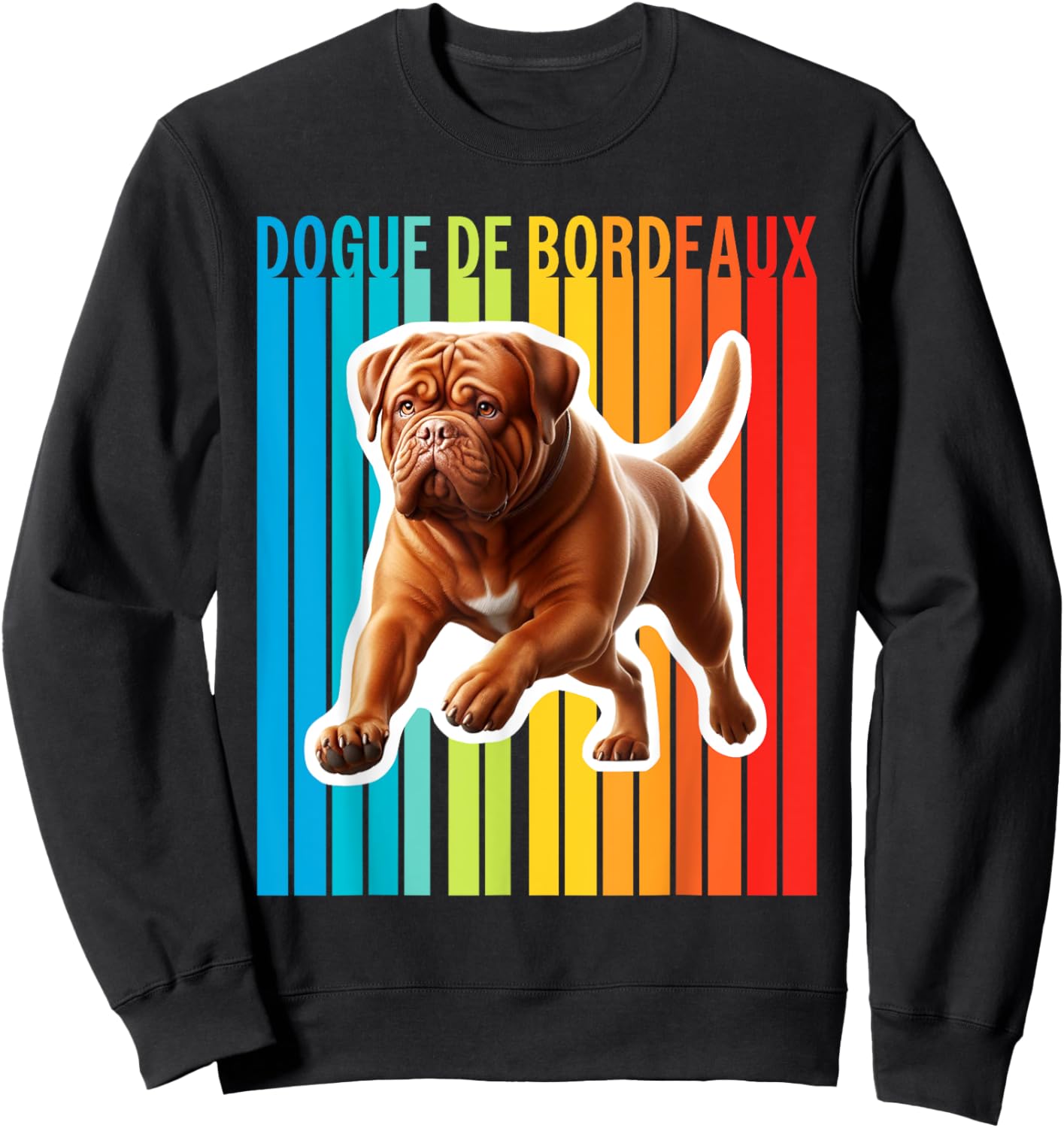 Colorful Dogue de Bordeaux Sweatshirt - Sweatshirt | Black