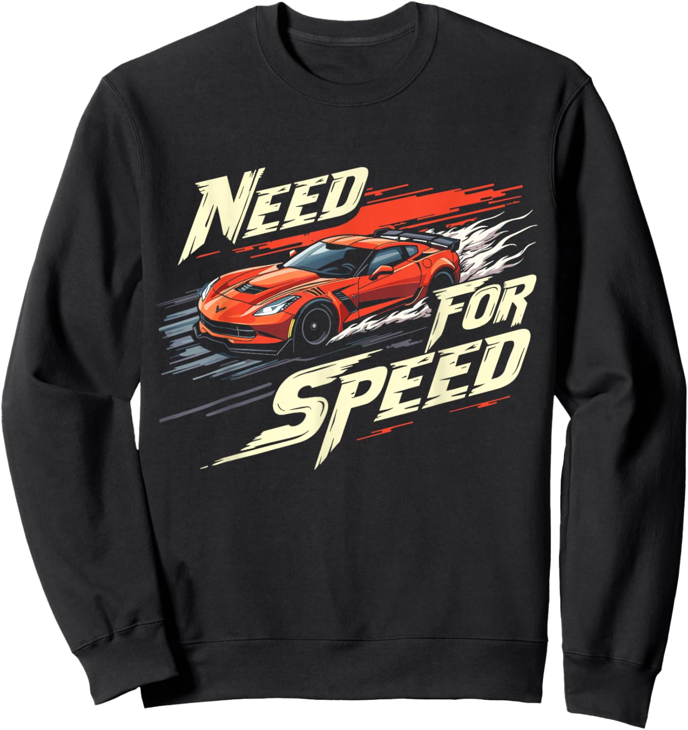 Need for Speed High-Octane Racing Graphic Design Sweatshirt - Sweatshirt | Black